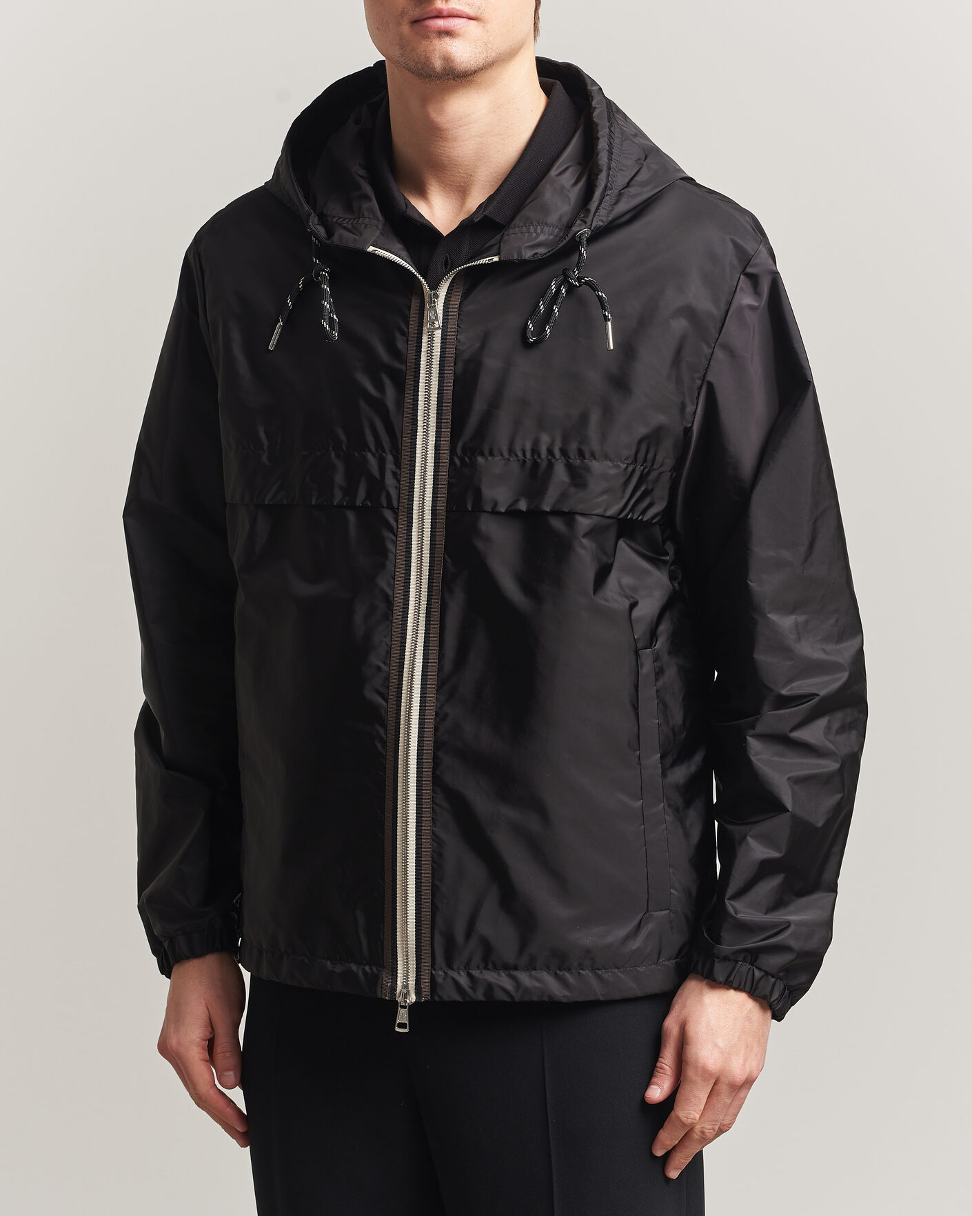 Moncler Nidge Hooded Jacket Black at CareOfCarl.com