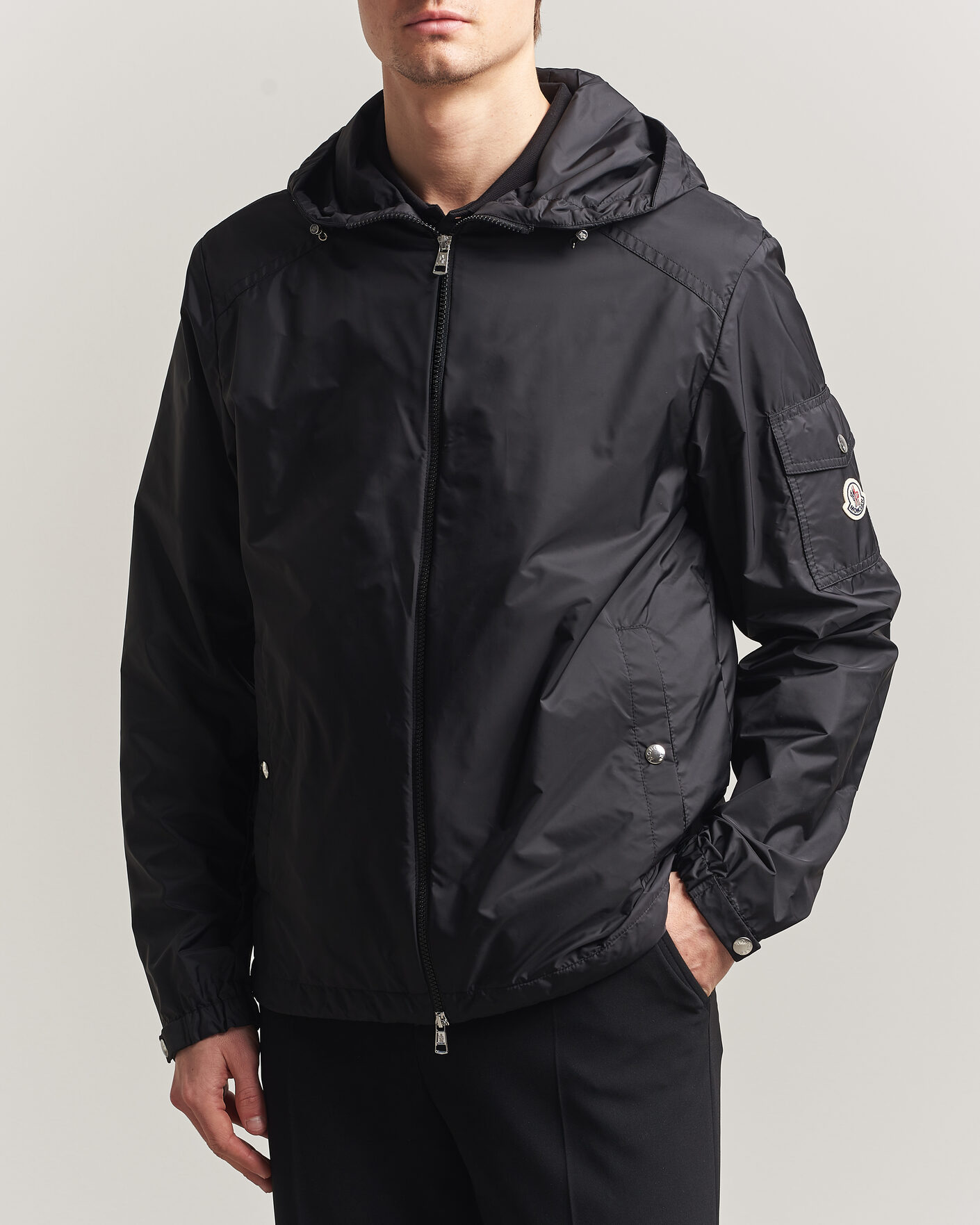 Men | Coats & Jackets | Moncler | Etiache Hooded Jacket Black