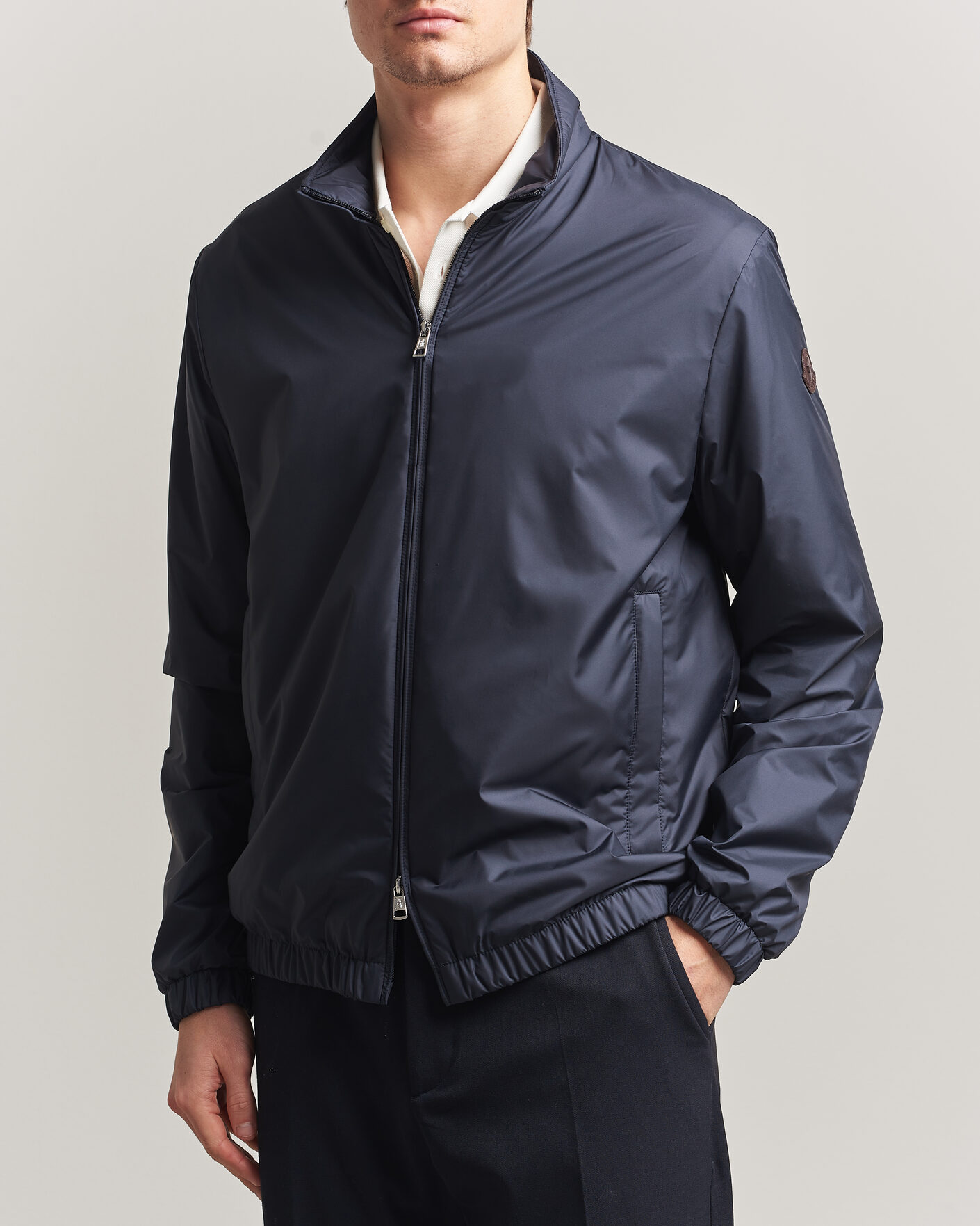 Moncler Meidassa Bomber Jacket Navy at CareOfCarl.com
