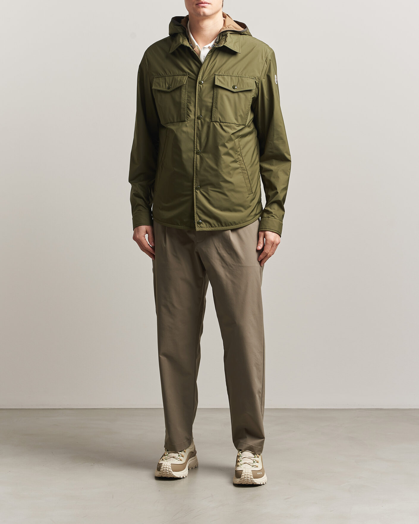 Moncler Chirano Shirt Jacket Military at CareOfCarl.com