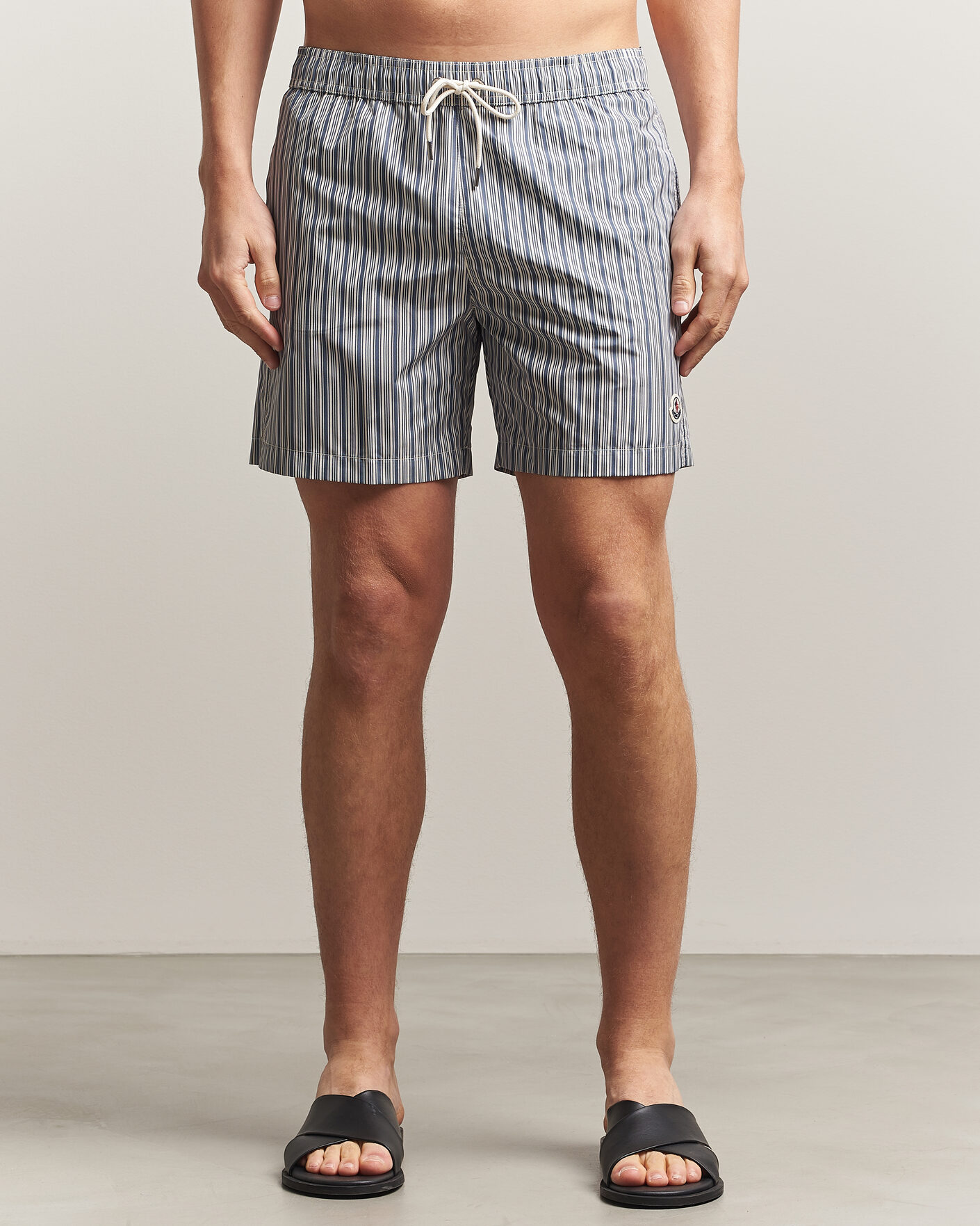 Men | Swimwear | Moncler | Nylon Swim Shorts Blue Stripe