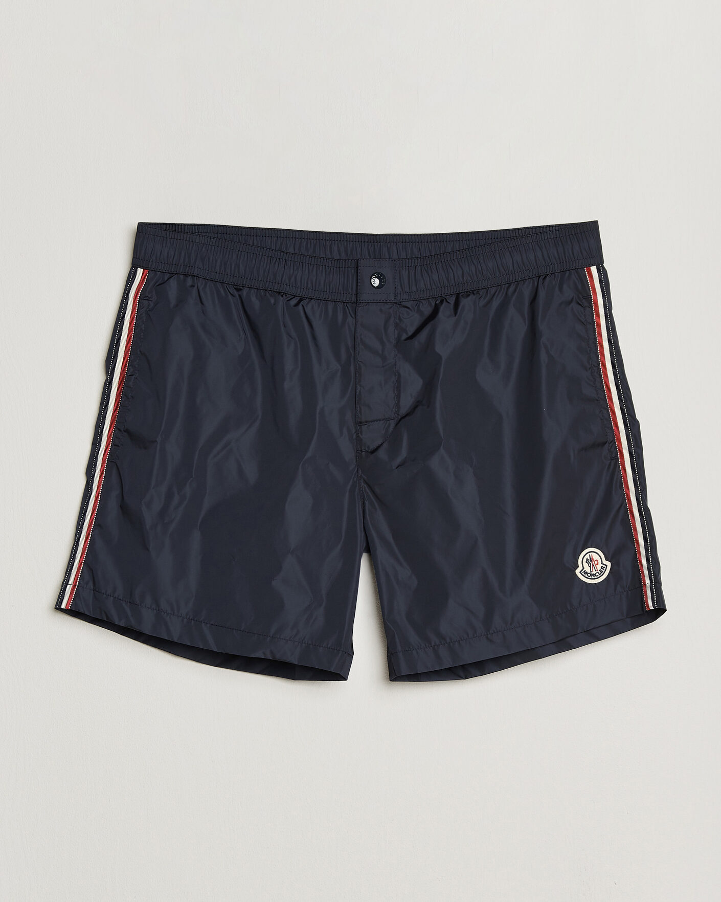 Men | Swimwear | Moncler | Contrast Band Swim Shorts Navy