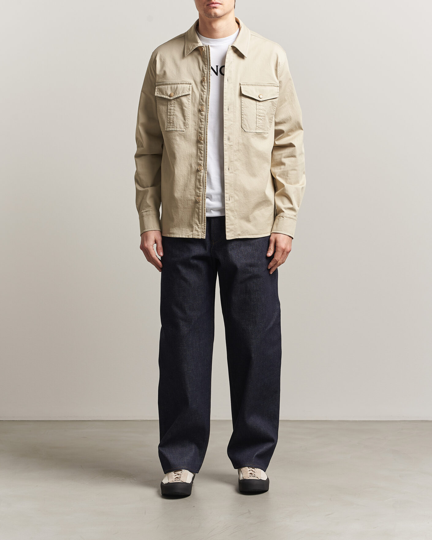 Men | Shirts | Moncler | Double Pocket Overshirt Beige