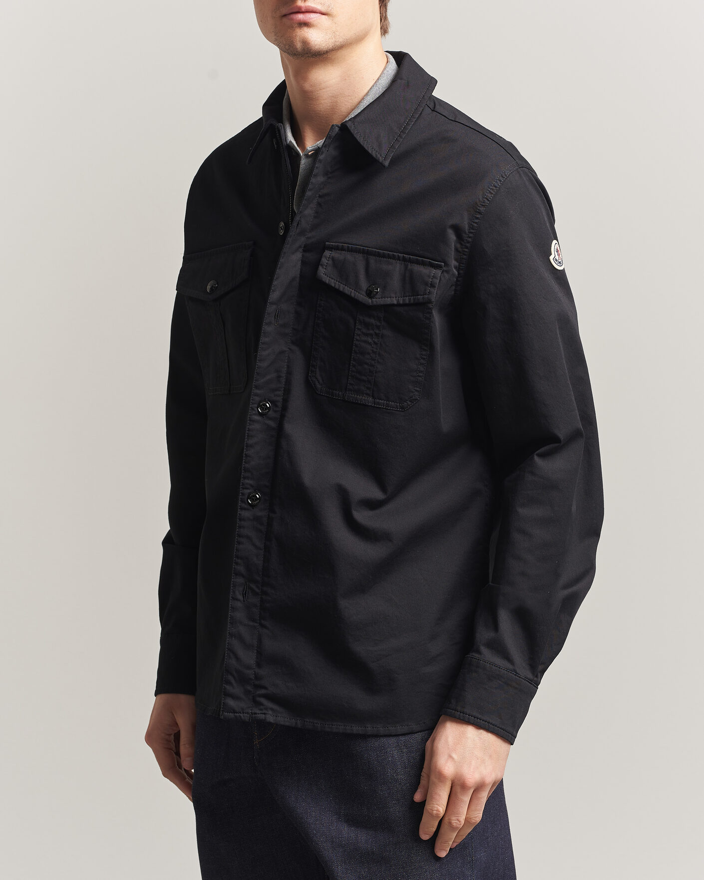 Men | Shirts | Moncler | Double Pocket Overshirt Black