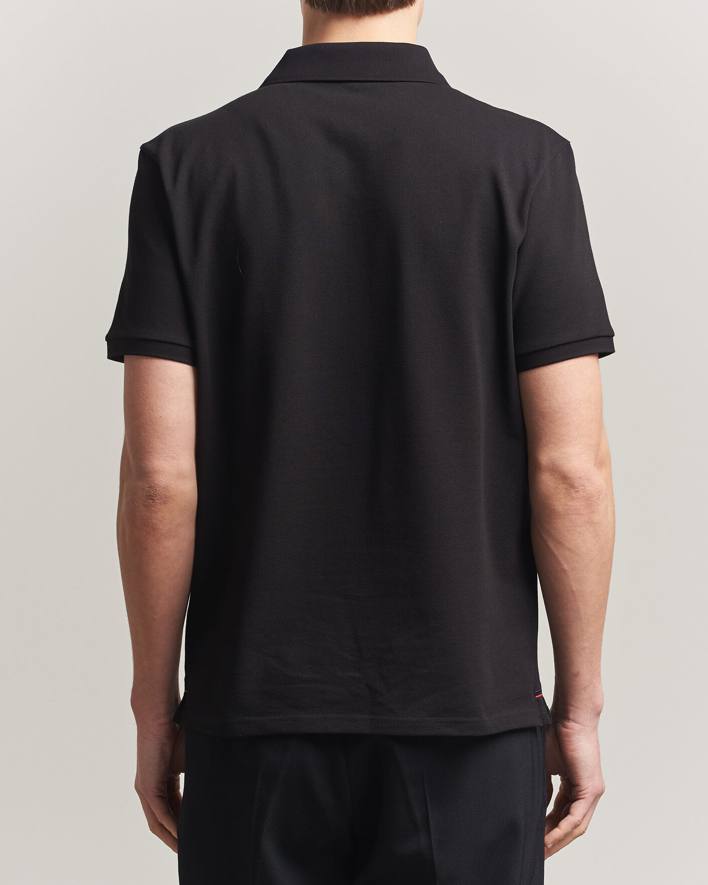 Men | Polo Shirts | Moncler | Tricolore Logo Polo Black