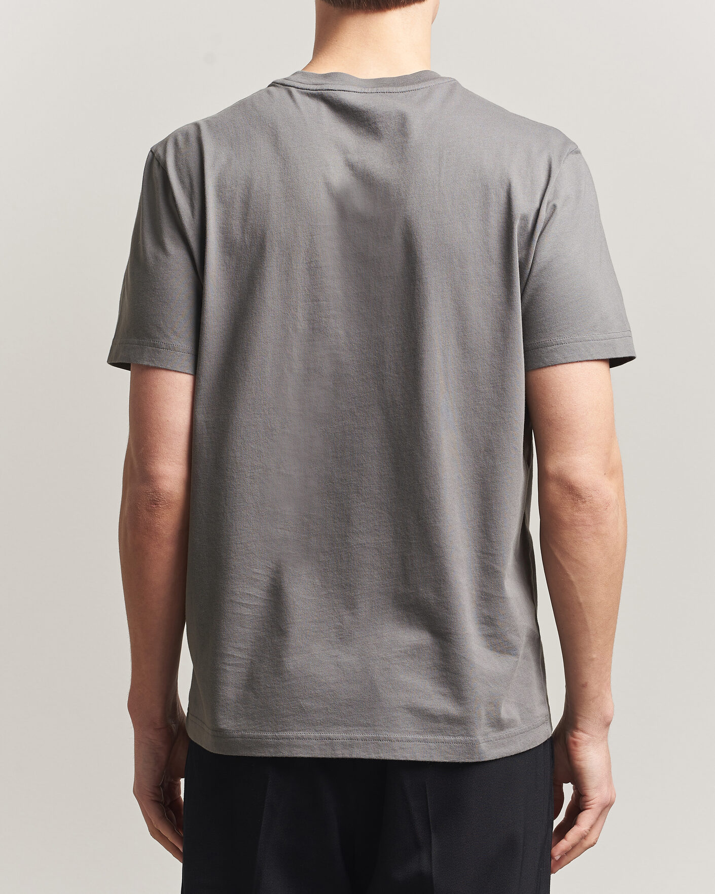 Moncler Tricolore Logo T-Shirt Grey at CareOfCarl.com