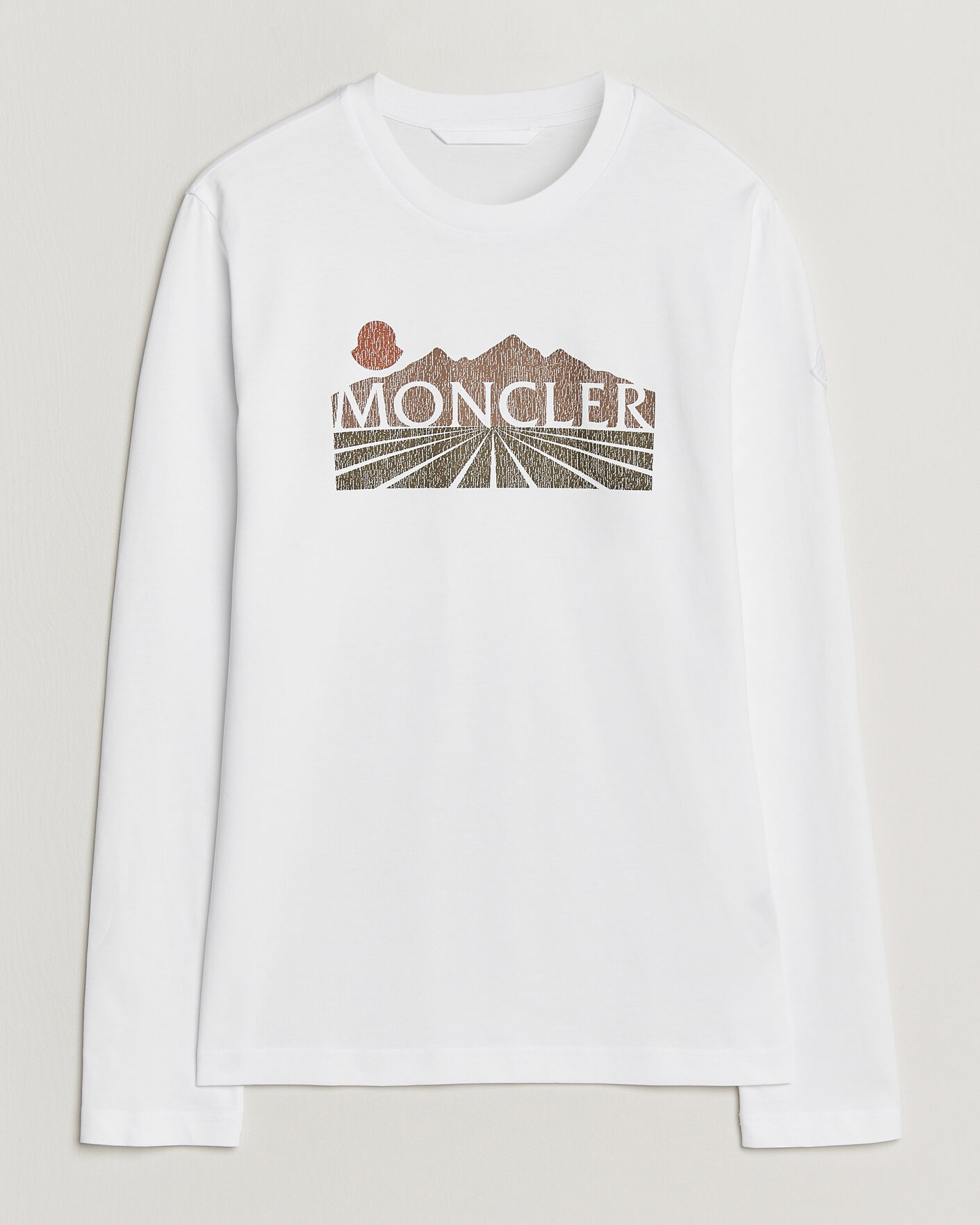 Moncler Graphic Long Sleeve T-Shirt White at CareOfCarl.com