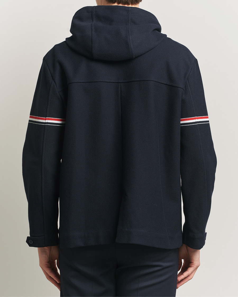 Thom Browne Tech Twill Field Jacket Navy at CareOfCarl.com