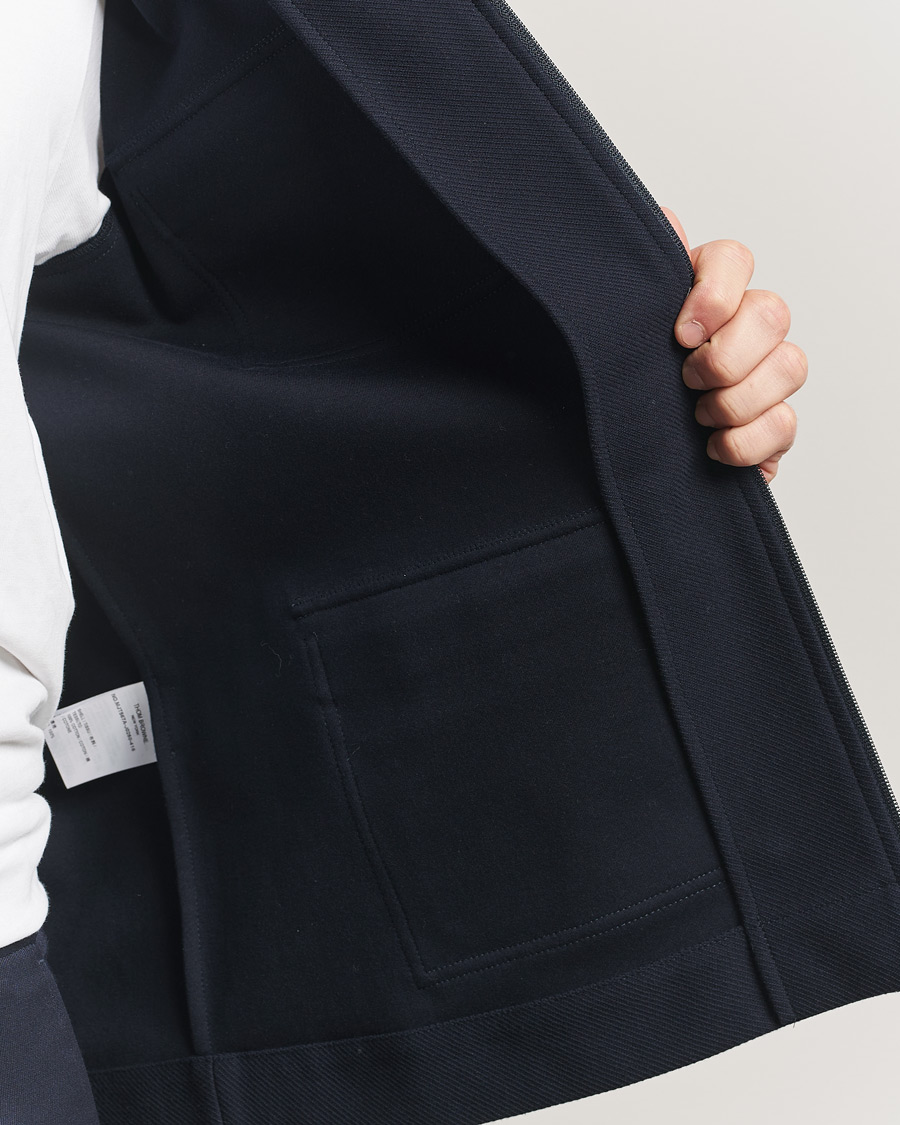 Thom Browne Tech Twill Field Jacket Navy at CareOfCarl.com