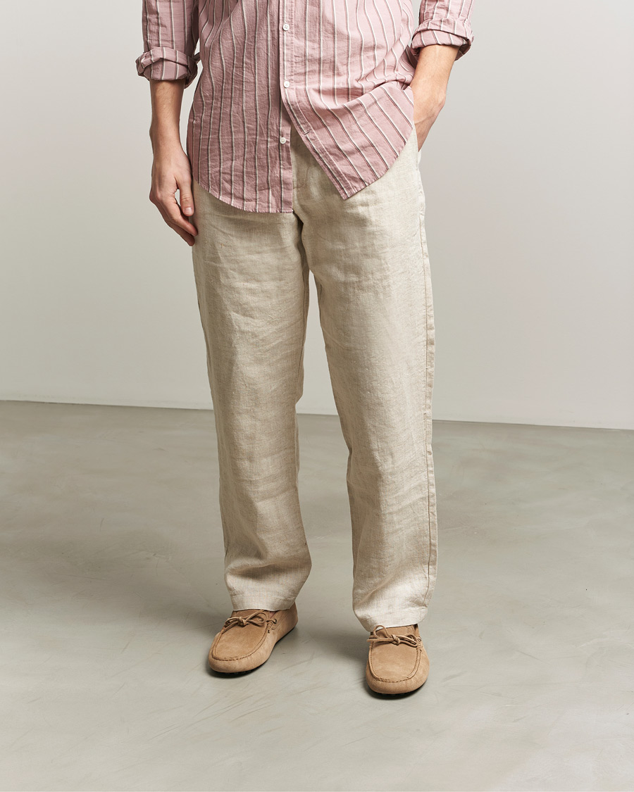 Men | Moccasins | Tod's | Lacetto Gommino Carshoe Beige Suede