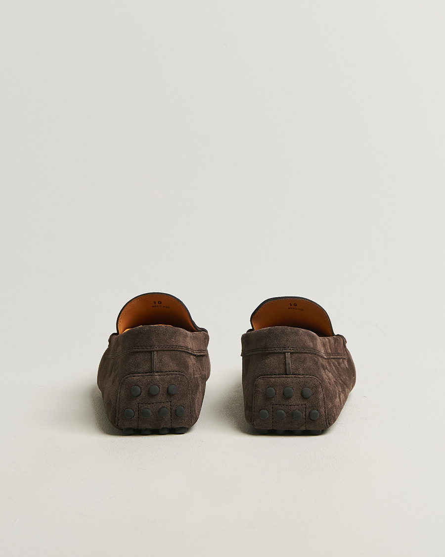 Men | Moccasins | Tod's | Gommino Carshoe Dark Brown Suede