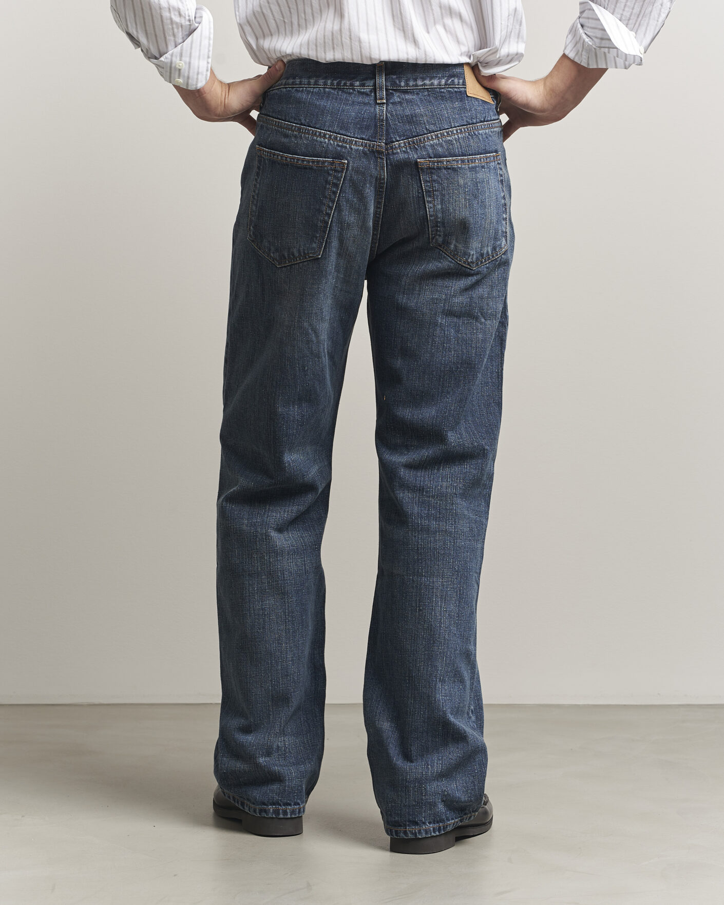 Men | Jeans | Jeanerica | VM009 Vega Jeans Dark Blue Righe