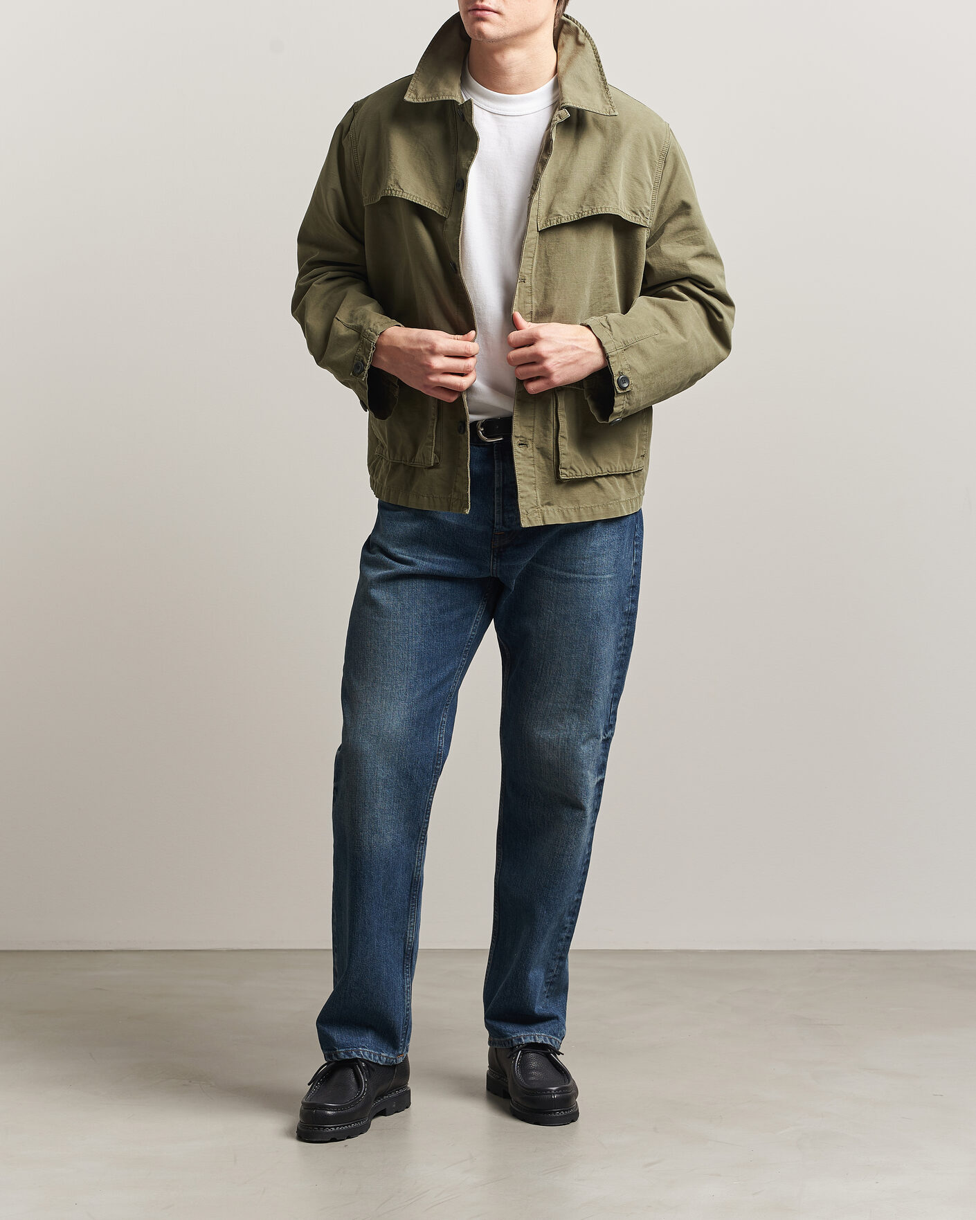 Jeanerica Wilde Shirt Jacket Green at CareOfCarl.com