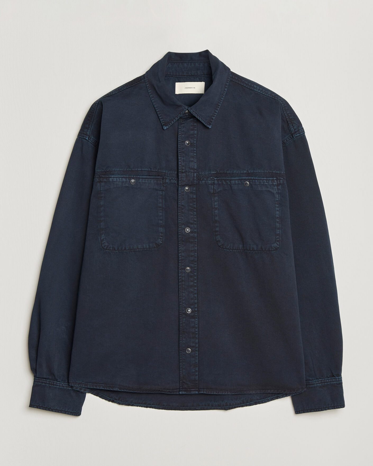 Men | Shirts | Jeanerica | André Pocket Overshirt Blue Black