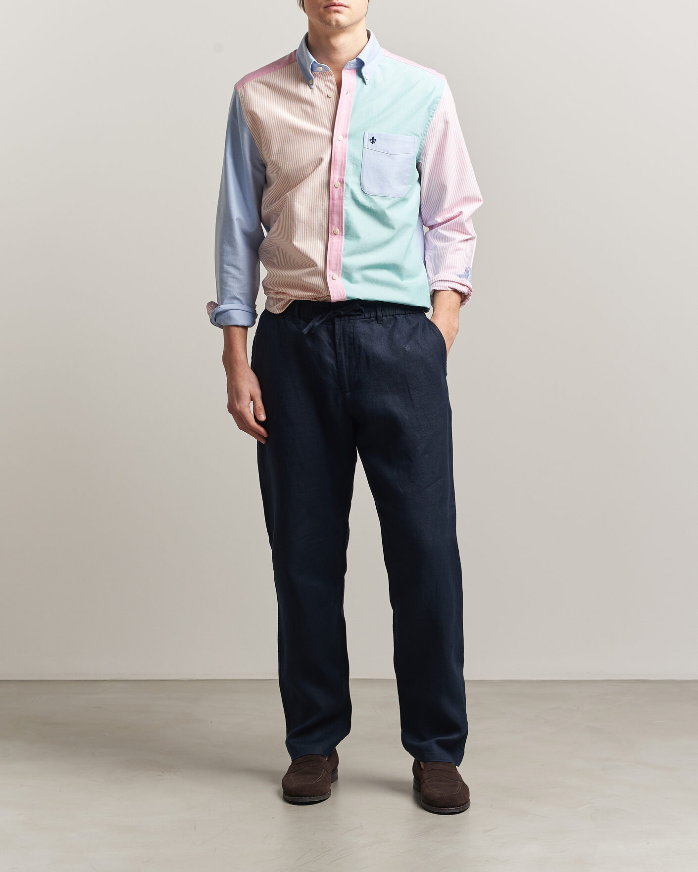 Men | Shirts | Morris | Oxford Mix Shirt Multi
