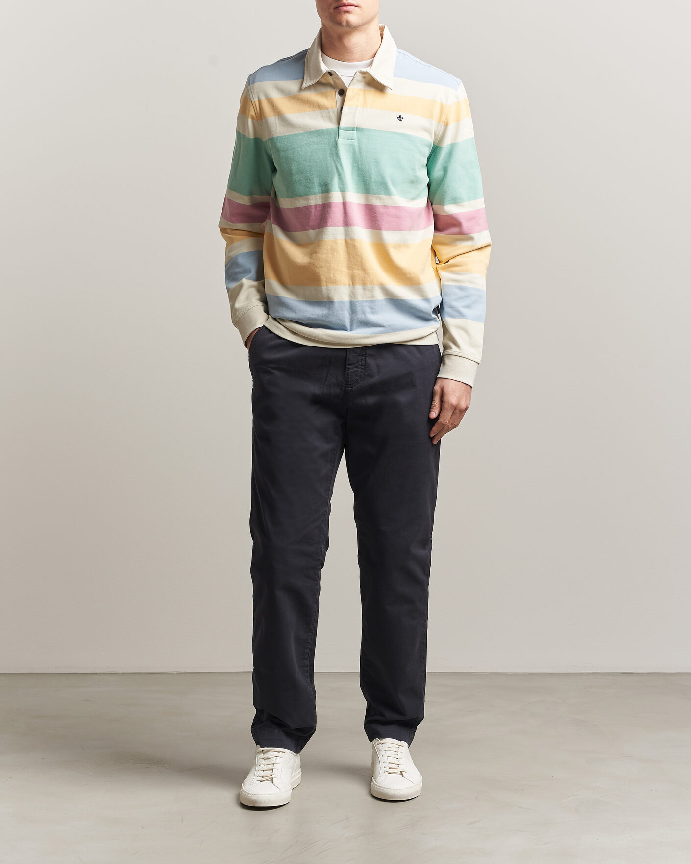 Men | Trousers | Morris | Jeffrey Summer Chinos Dark Blue