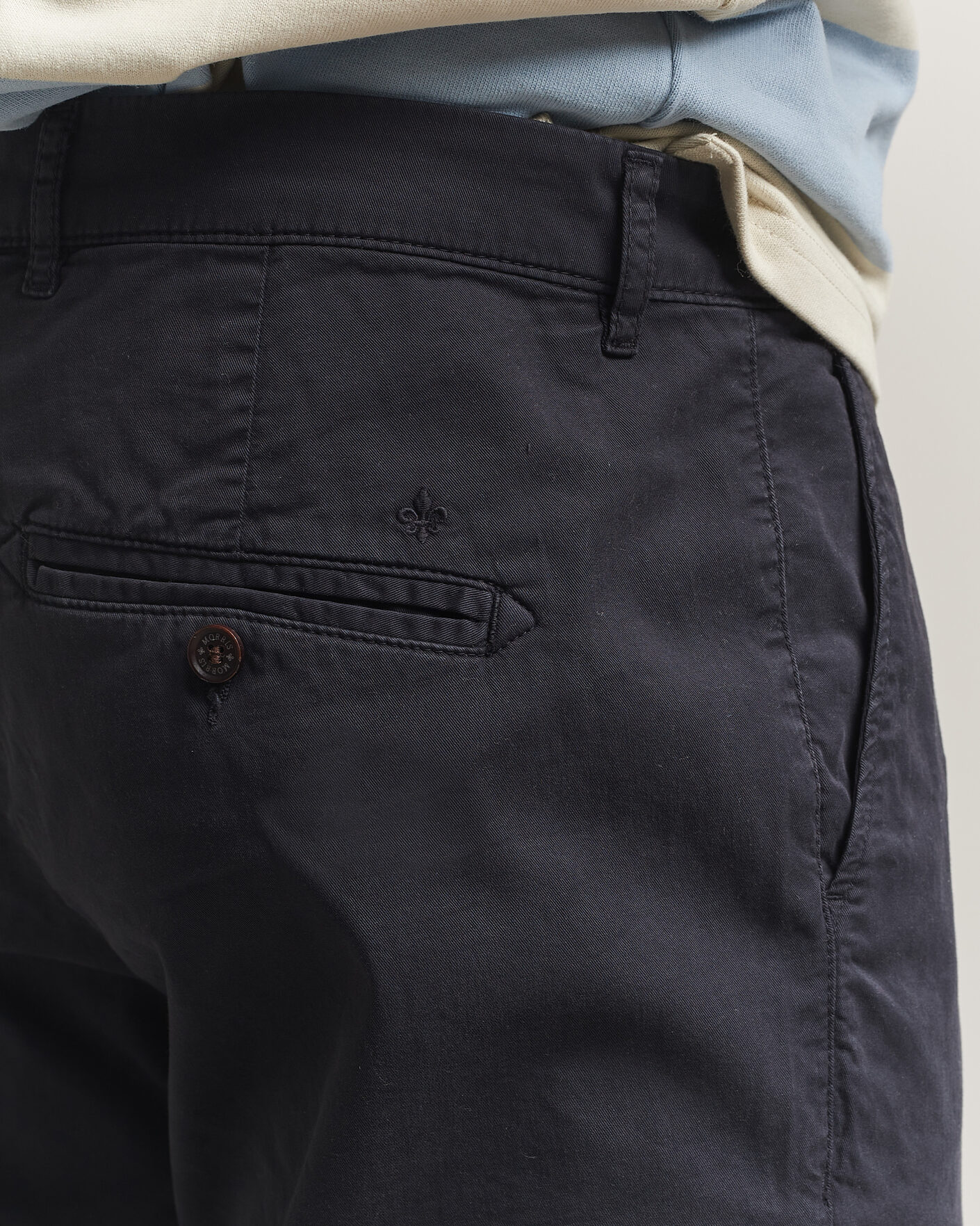 Men | Trousers | Morris | Jeffrey Summer Chinos Dark Blue