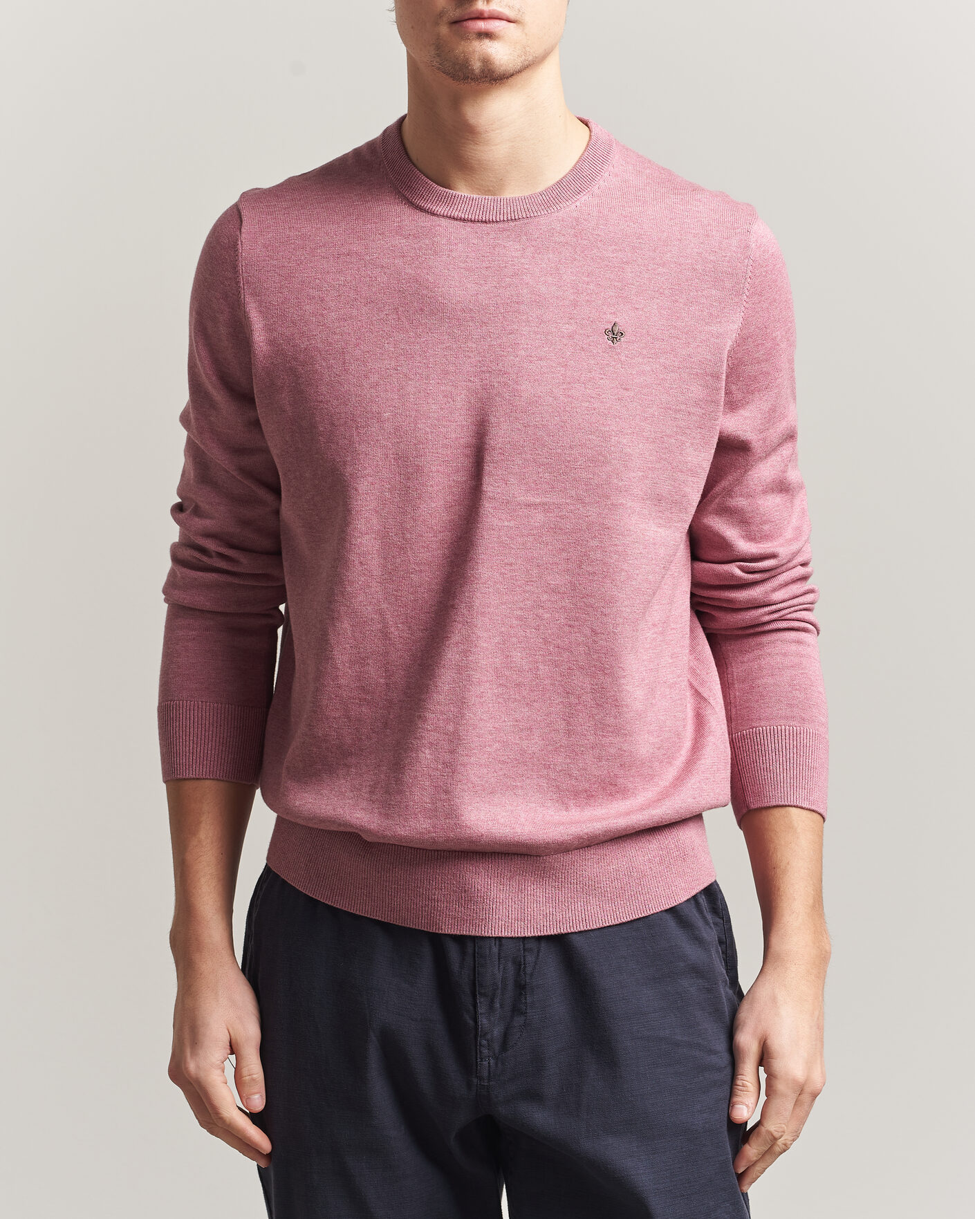 Men | Sweaters & Knitwear | Morris | Riley Oneck Pink
