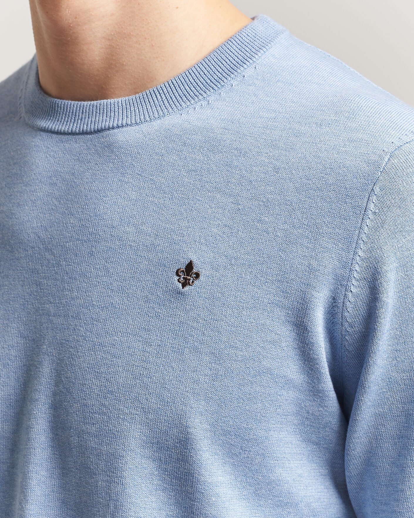 Men | Sweaters & Knitwear | Morris | Riley Oneck Light Blue