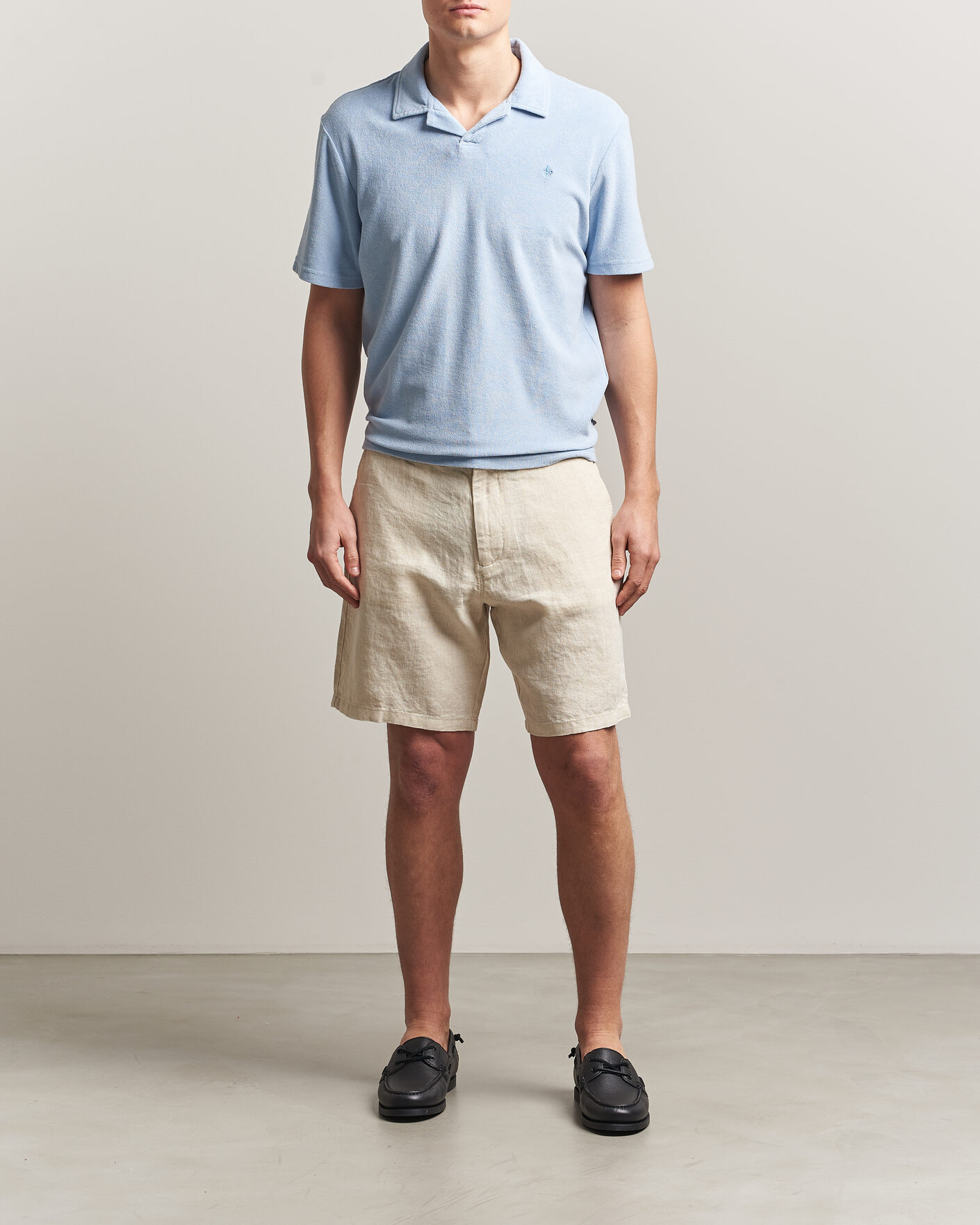 Men | Polo Shirts | Morris | Delon Terry Shirt Light Blue