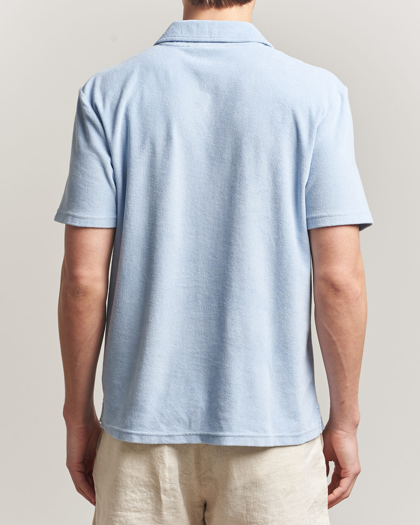 Men | Polo Shirts | Morris | Delon Terry Shirt Light Blue
