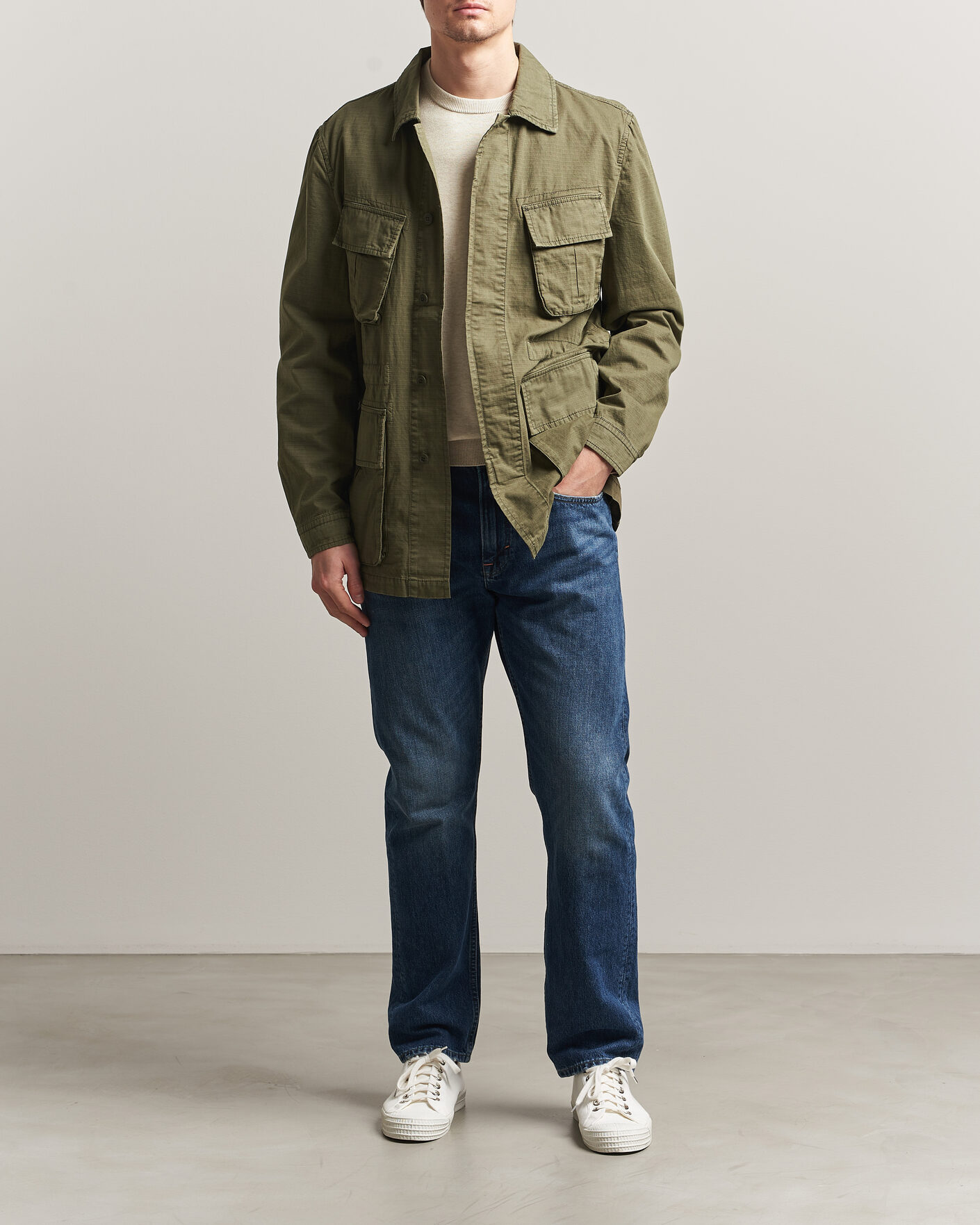 Morris Graham Field Jacket Olive at CareOfCarl.com
