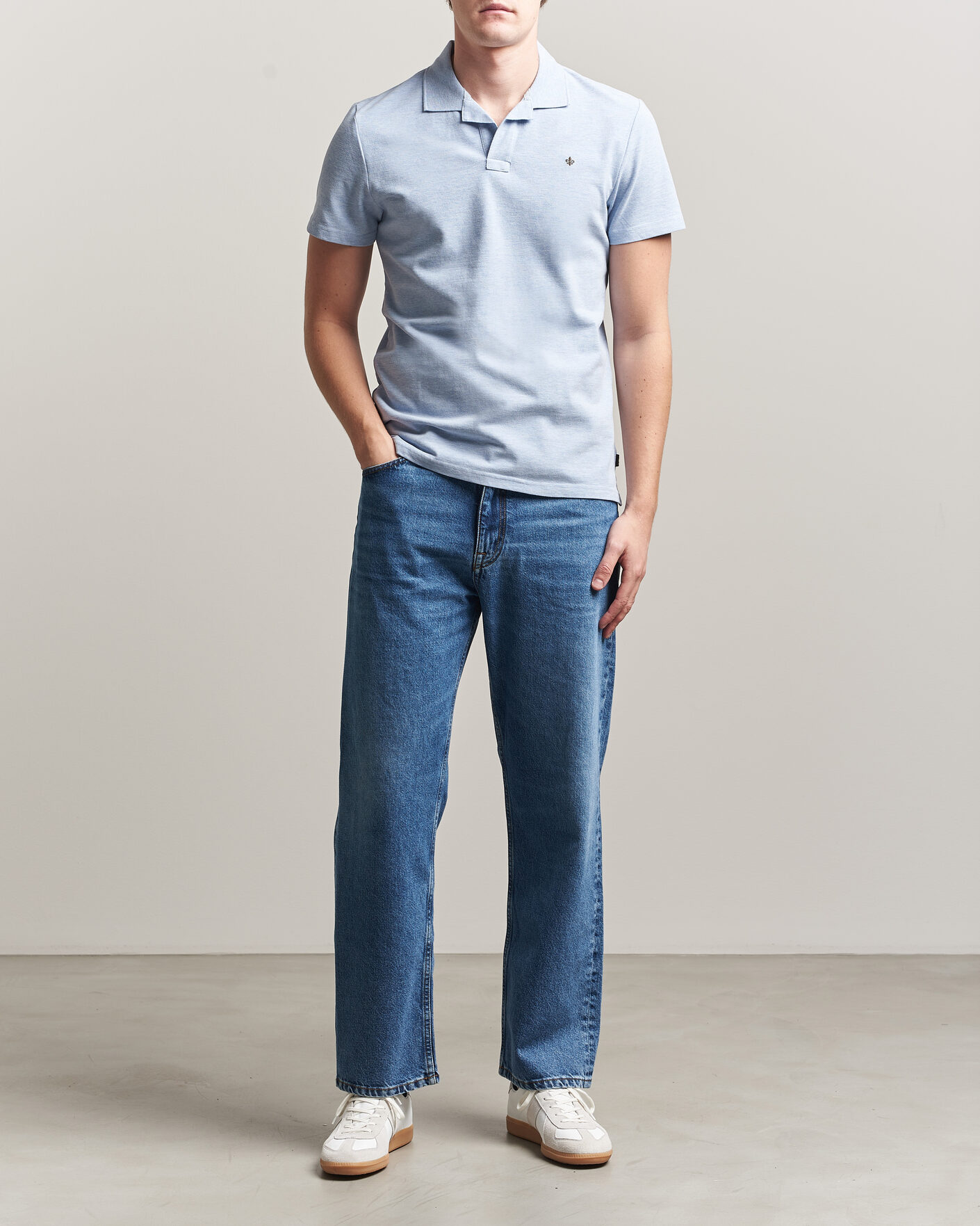 Men | Polo Shirts | Morris | Dylan Pique Light Blue