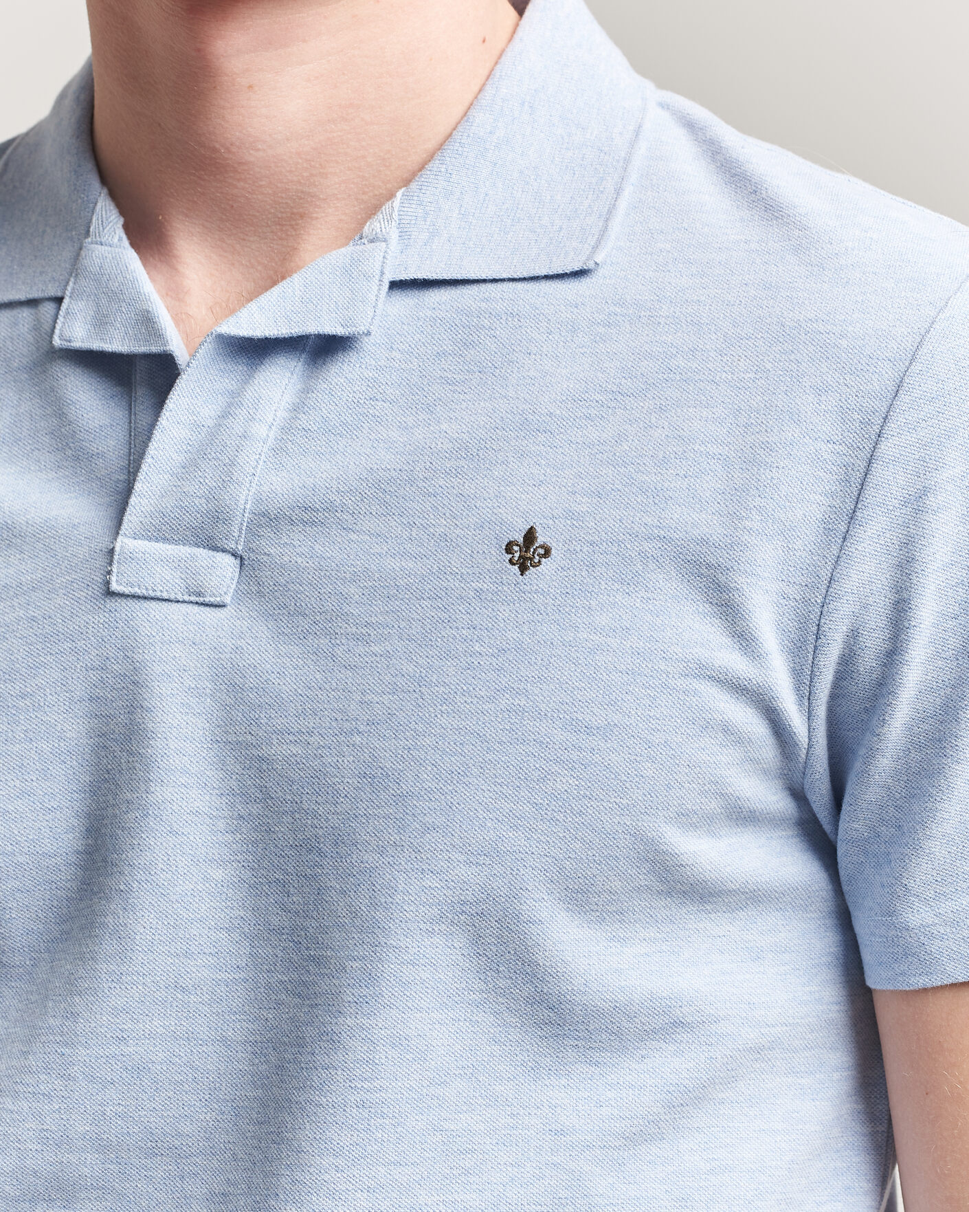 Men | Polo Shirts | Morris | Dylan Pique Light Blue