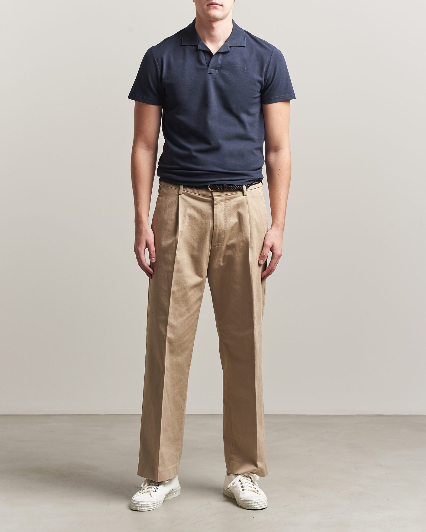 Men | Polo Shirts | Morris | Dylan Pique Dark Blue
