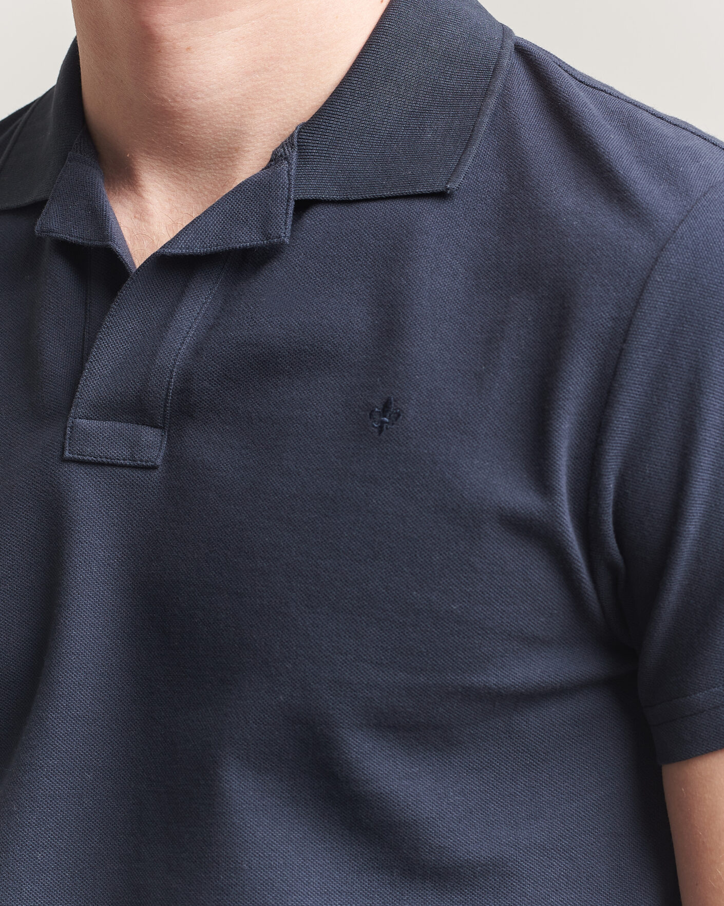 Men | Polo Shirts | Morris | Dylan Pique Dark Blue