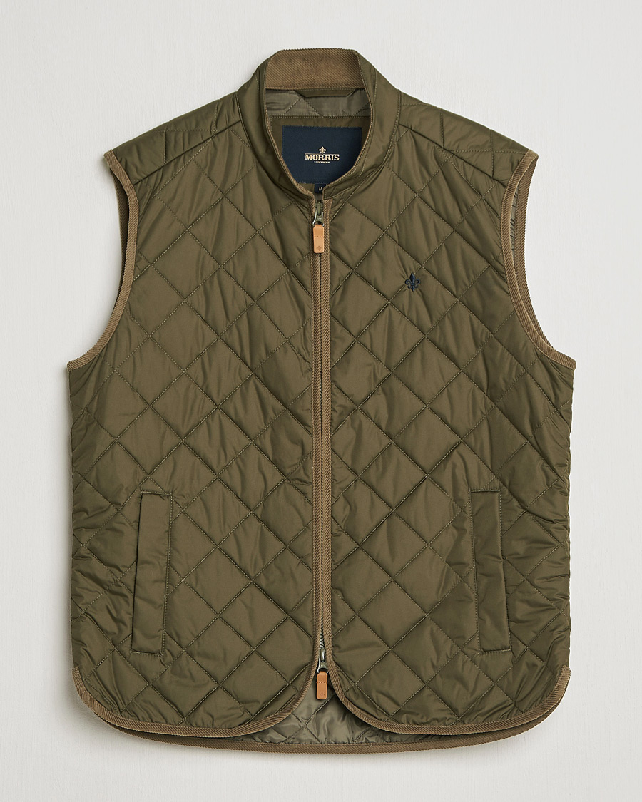 Men | Gilets | Morris | Teddy Quilted Vest Green