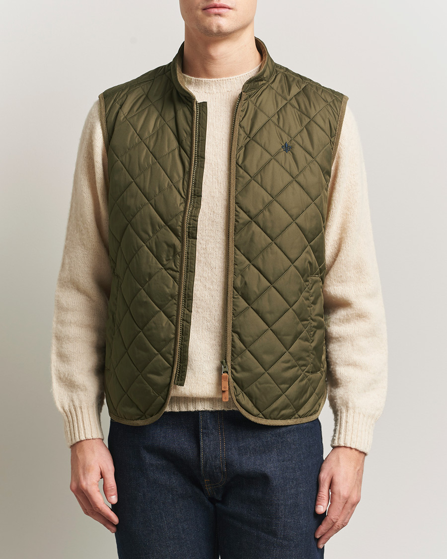 Men | Gilets | Morris | Teddy Quilted Vest Green