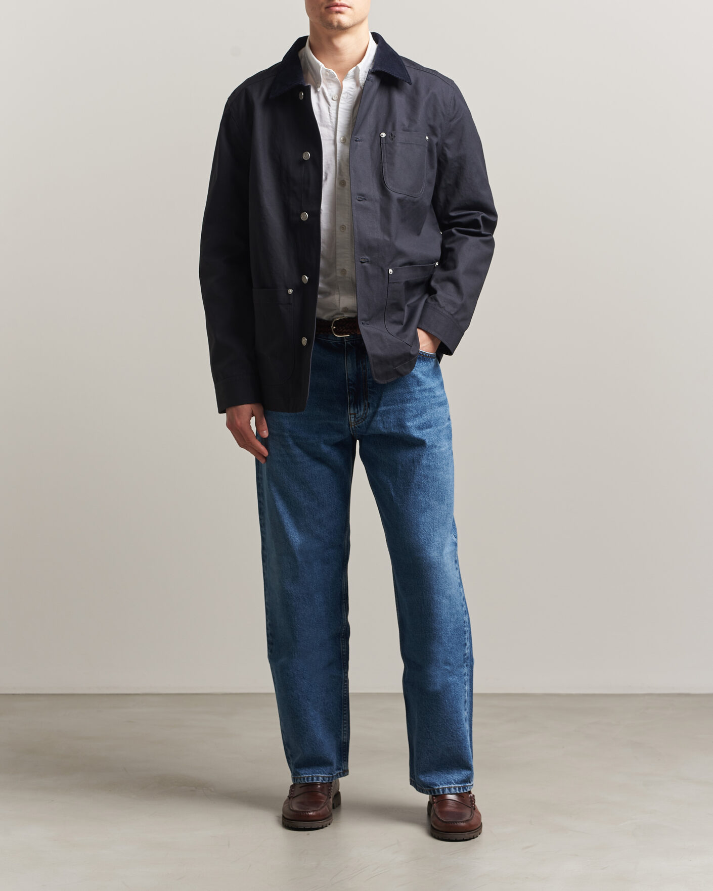 【美品】marka SHIRT JACKET Morris Belmont Wax Shirt Jacket Navy at CareOfCarl.com