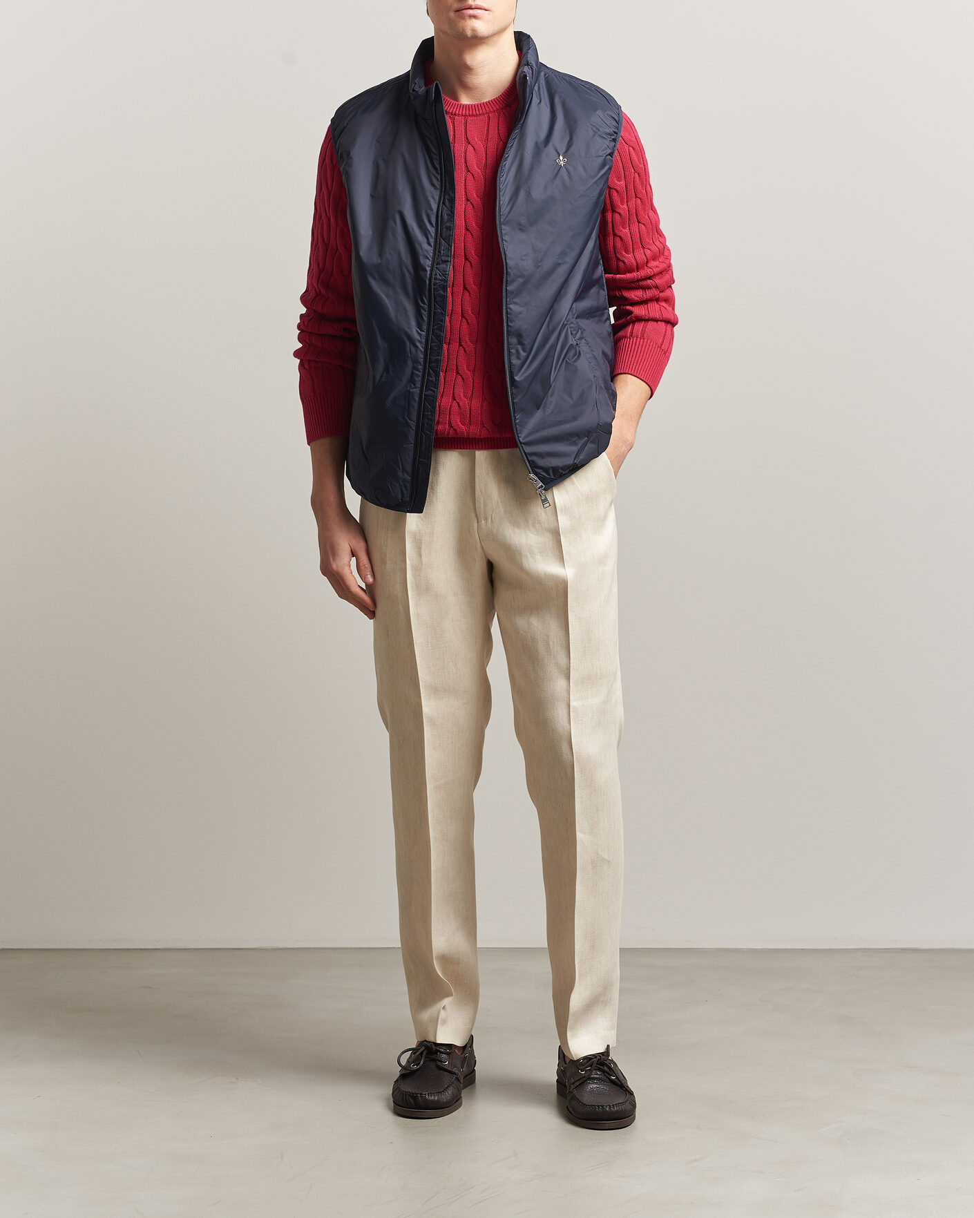 Men | Gilets | Morris | Bradley Padded Vest Navy