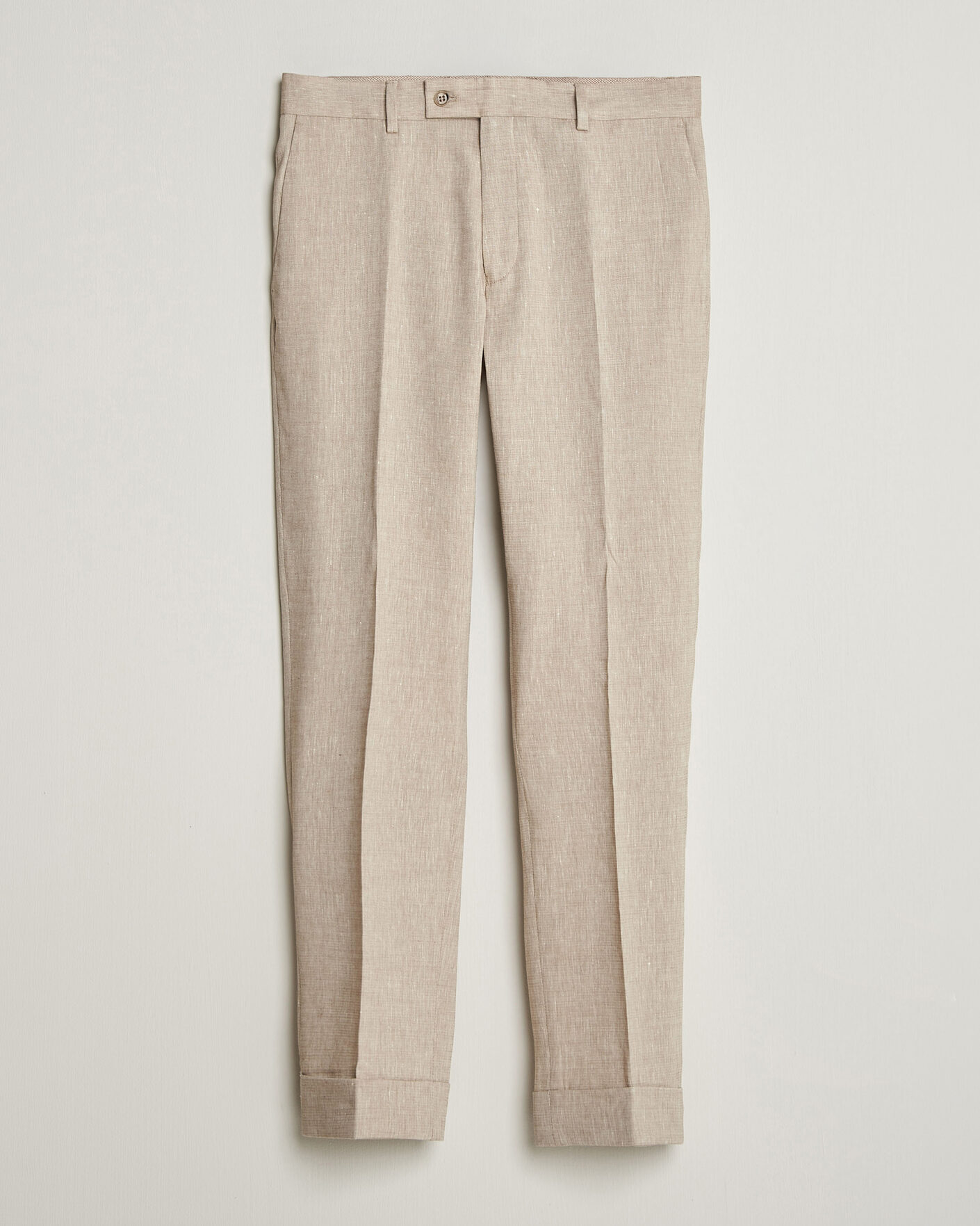 Men | Trousers | Morris | Jack Linen Trousers Khaki