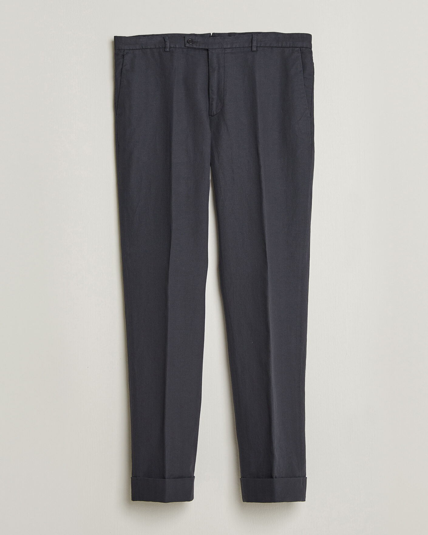 Men | Trousers | Morris | Jack Herringbone Cotton Trousers Blue