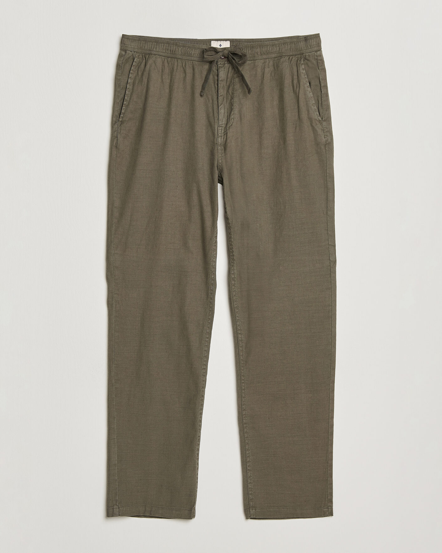 Men | Trousers | Morris | Fenix Linen Trousers Olive