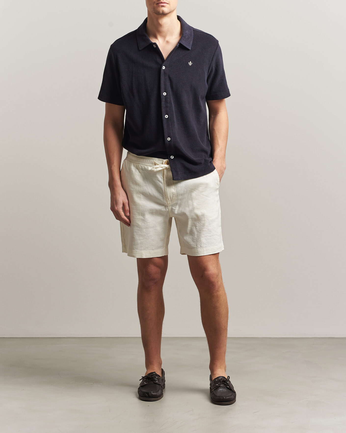Men | Shorts | Morris | Fenix Linen Shorts Off White