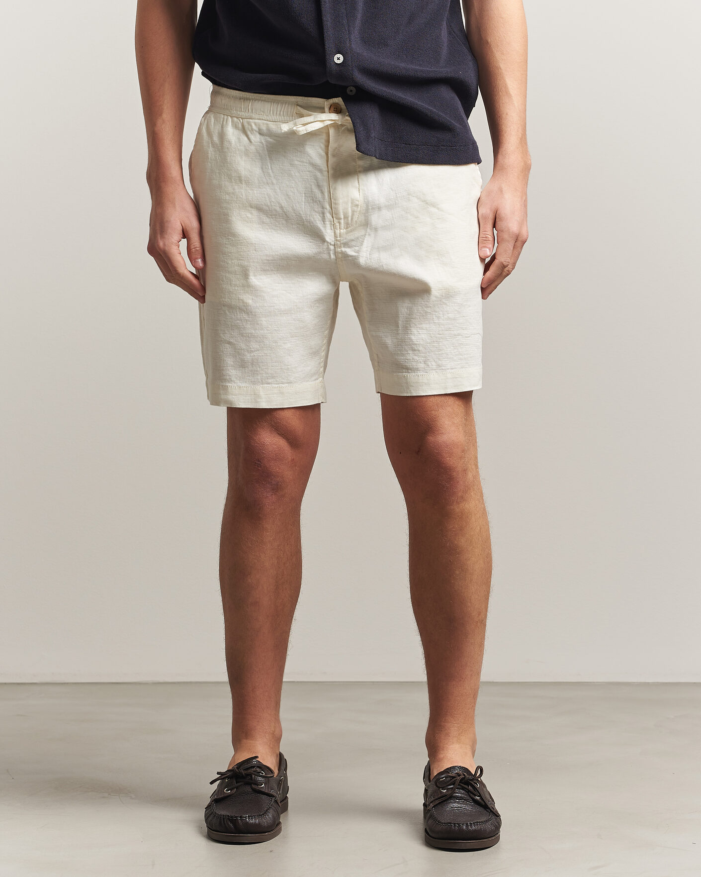 Men | Shorts | Morris | Fenix Linen Shorts Off White