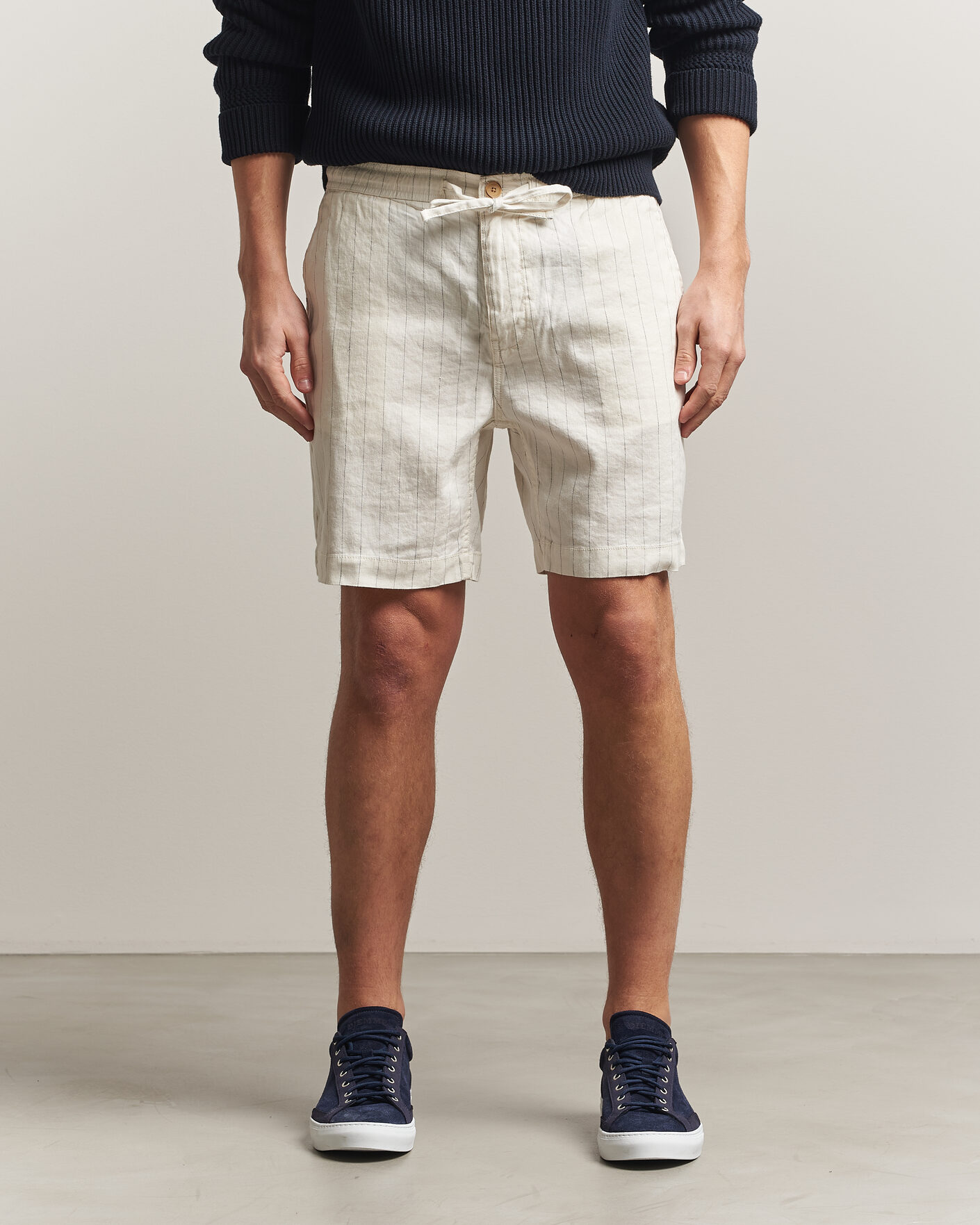 Men | Shorts | Morris | Fenix Linen Shorts Beige