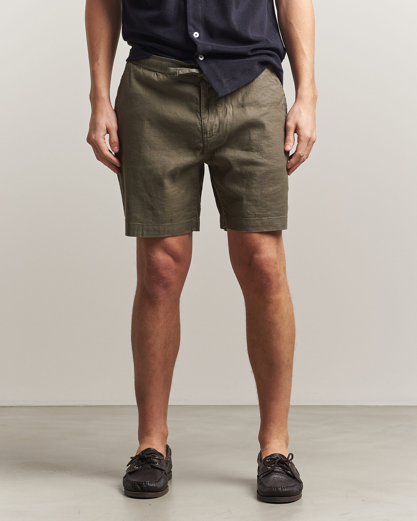 Men | Shorts | Morris | Fenix Linen Shorts Olive