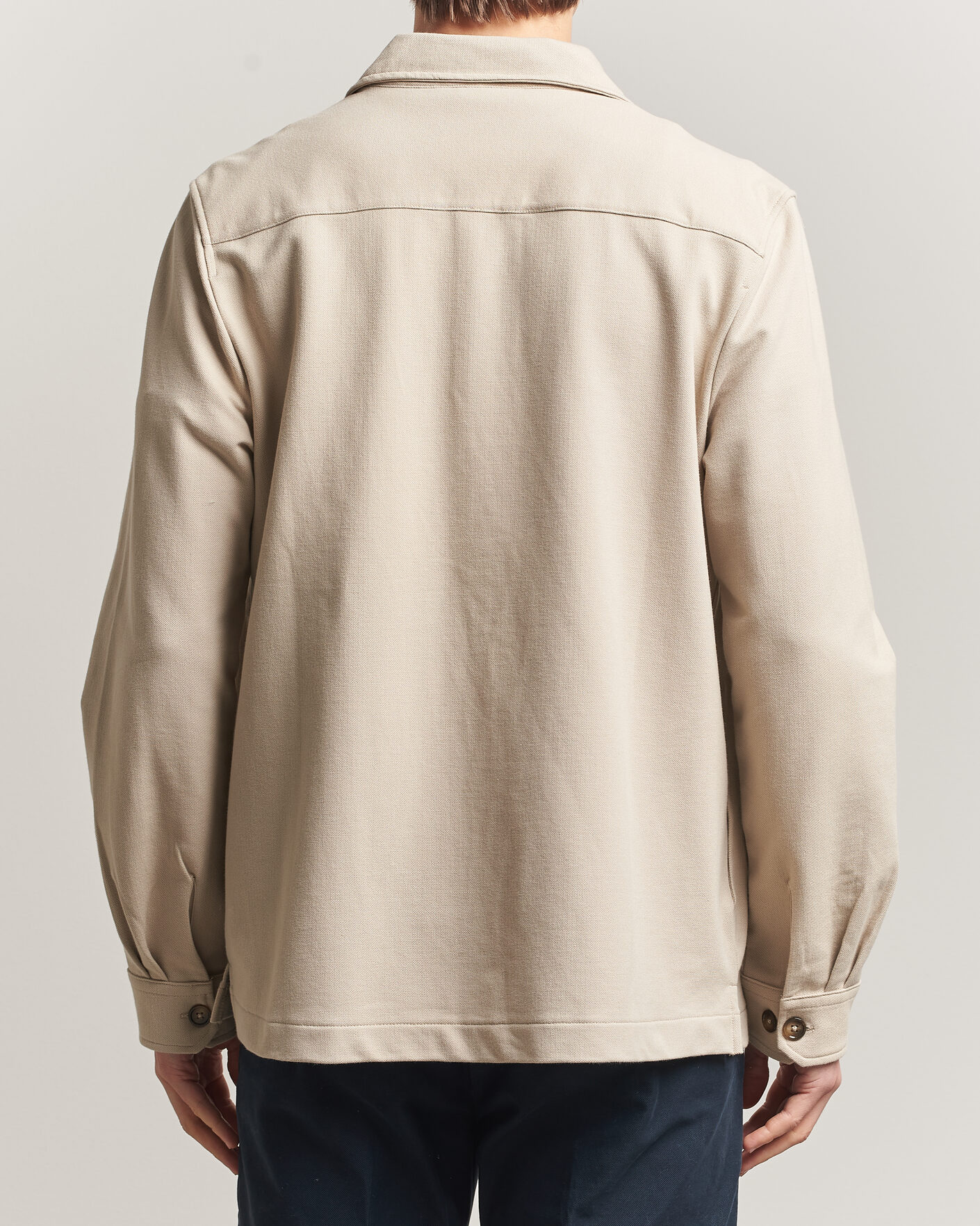 Men | Shirts | Morris | Andrew Jersey Overshirt Khaki