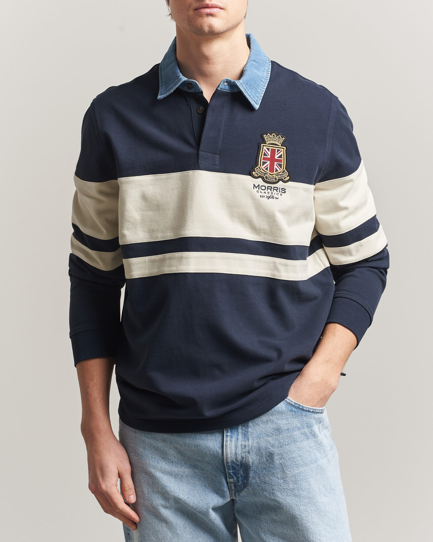 Morris Weston Rugger Blue/White at CareOfCarl.com