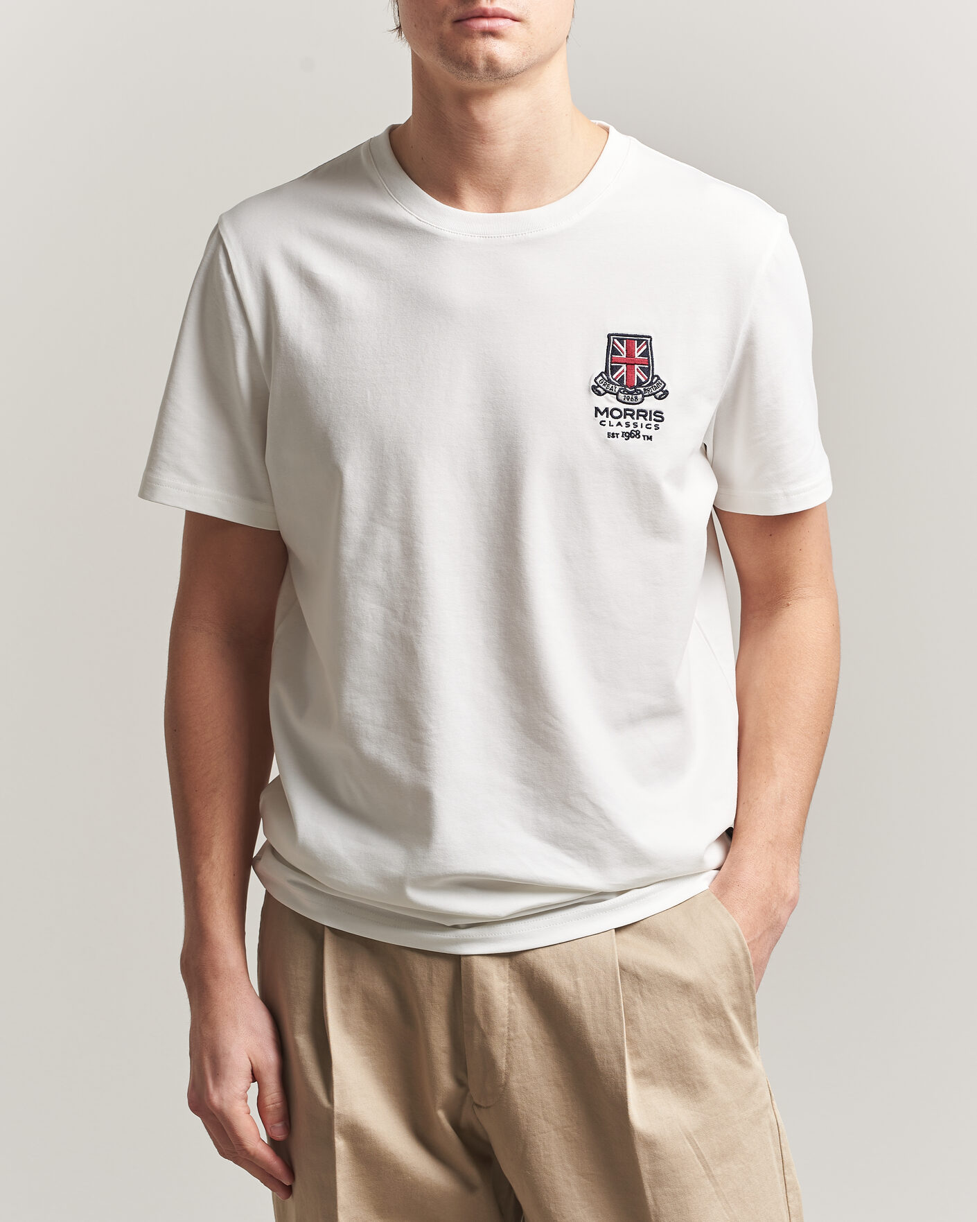 Men | T-Shirts | Morris | Barton T-Shirt Off White