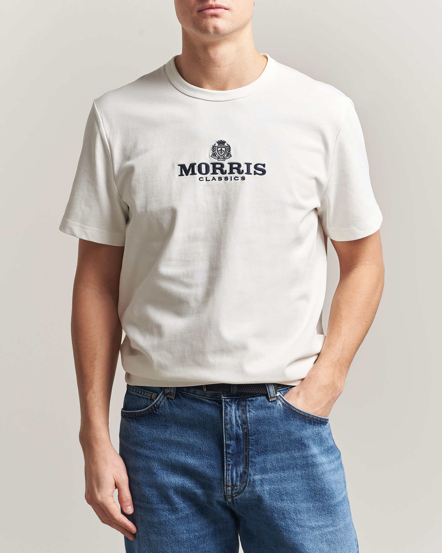 Men | T-Shirts | Morris | Brian T-Shirt Off White