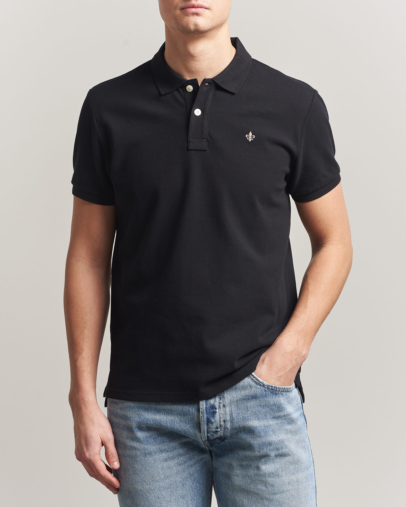 Men | Polo Shirts | Morris | New Pique Black