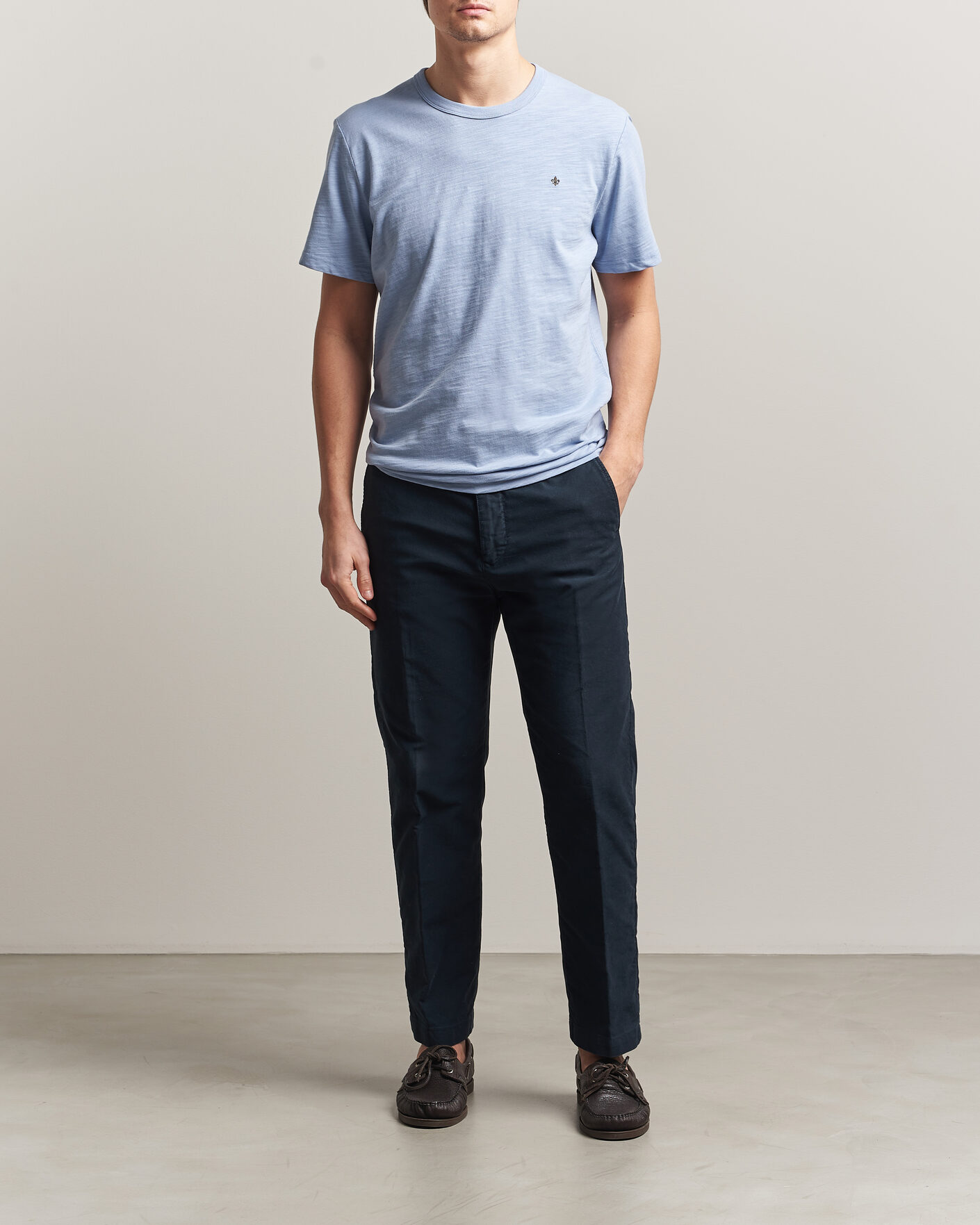 Men | T-Shirts | Morris | Watson Slub T-Shirt Light Blue