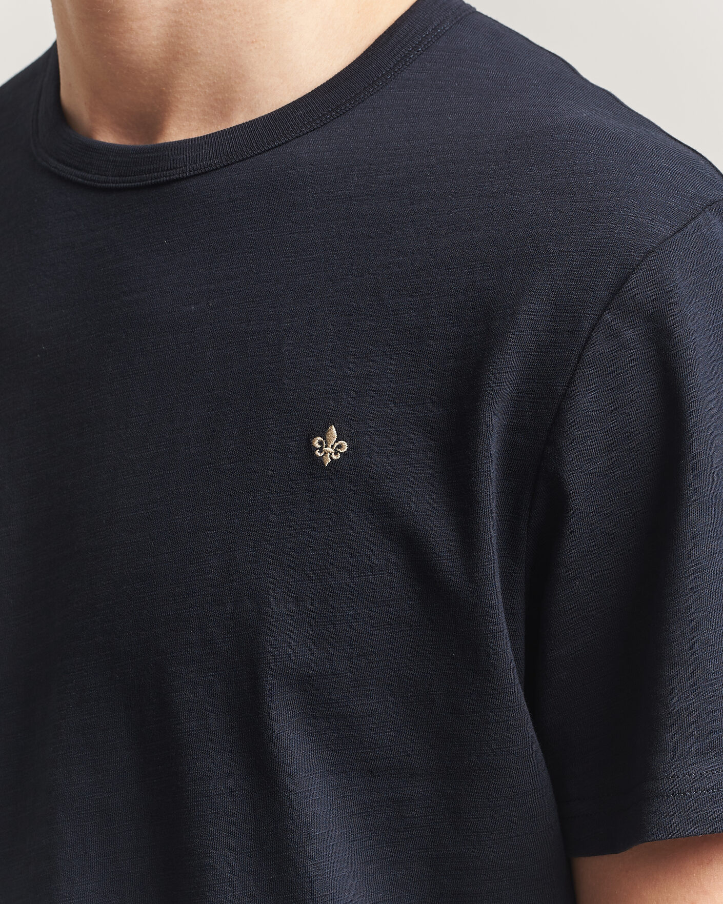 Men | T-Shirts | Morris | Watson Slub T-Shirt Dark Blue