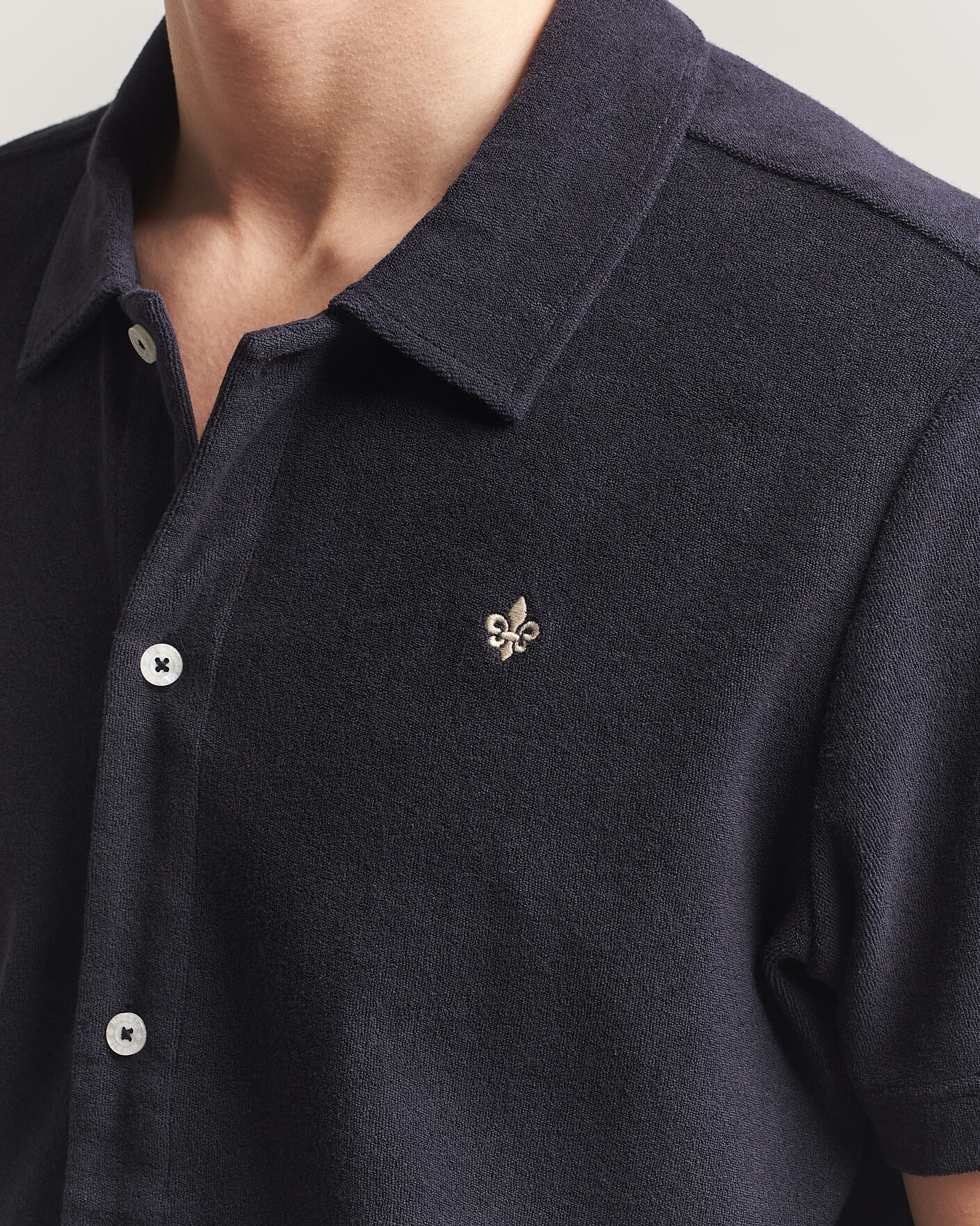 Men | Polo Shirts | Morris | Lily Terry Shirt Navy