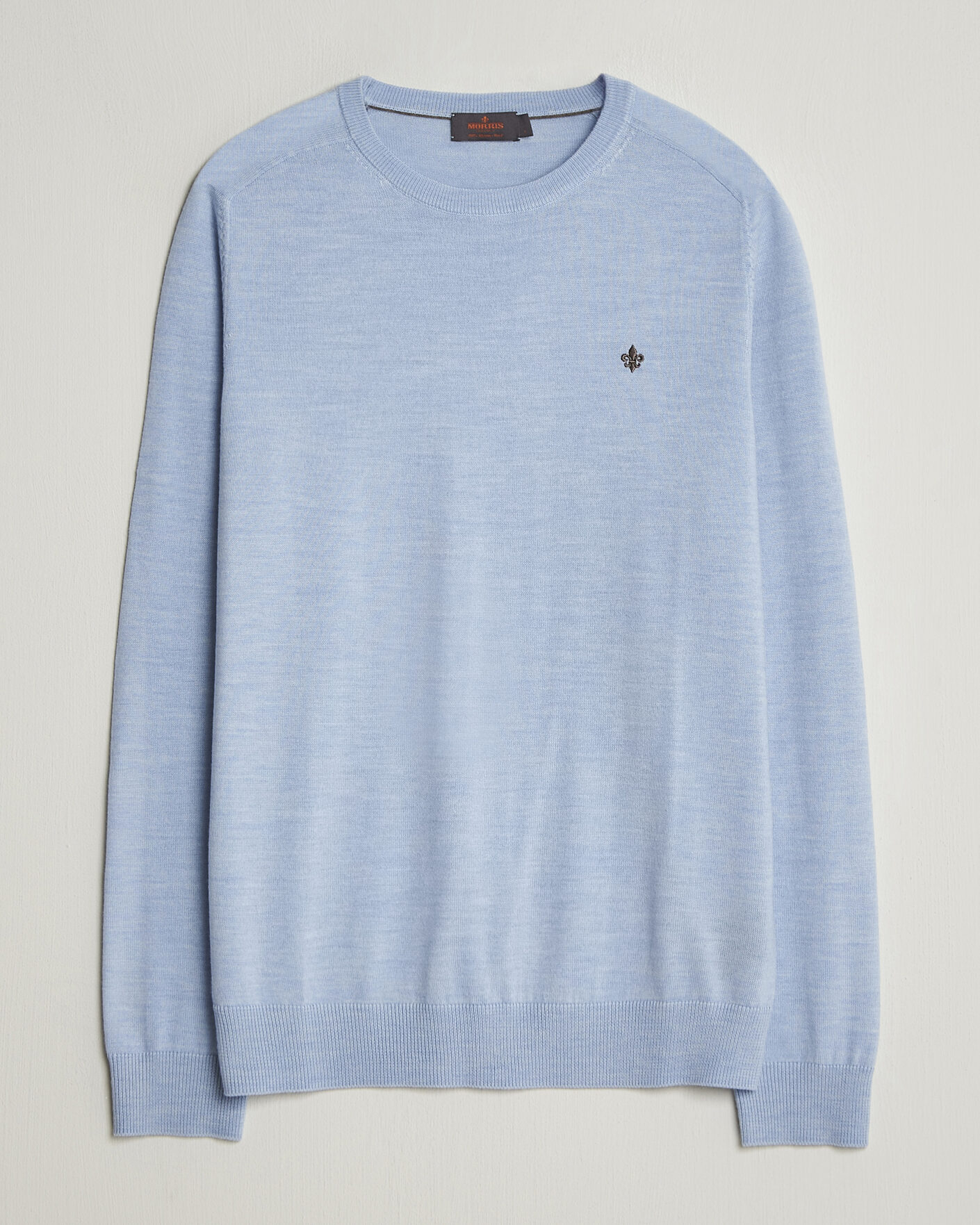 Men | Sweaters & Knitwear | Morris | Merino Oneck Light Blue